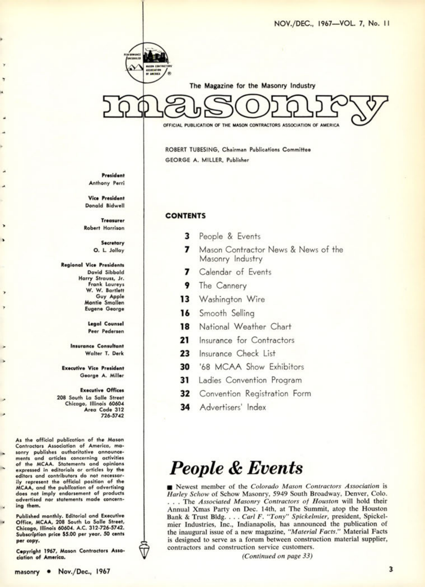 Masonry Magazine December 1967 Page. 3