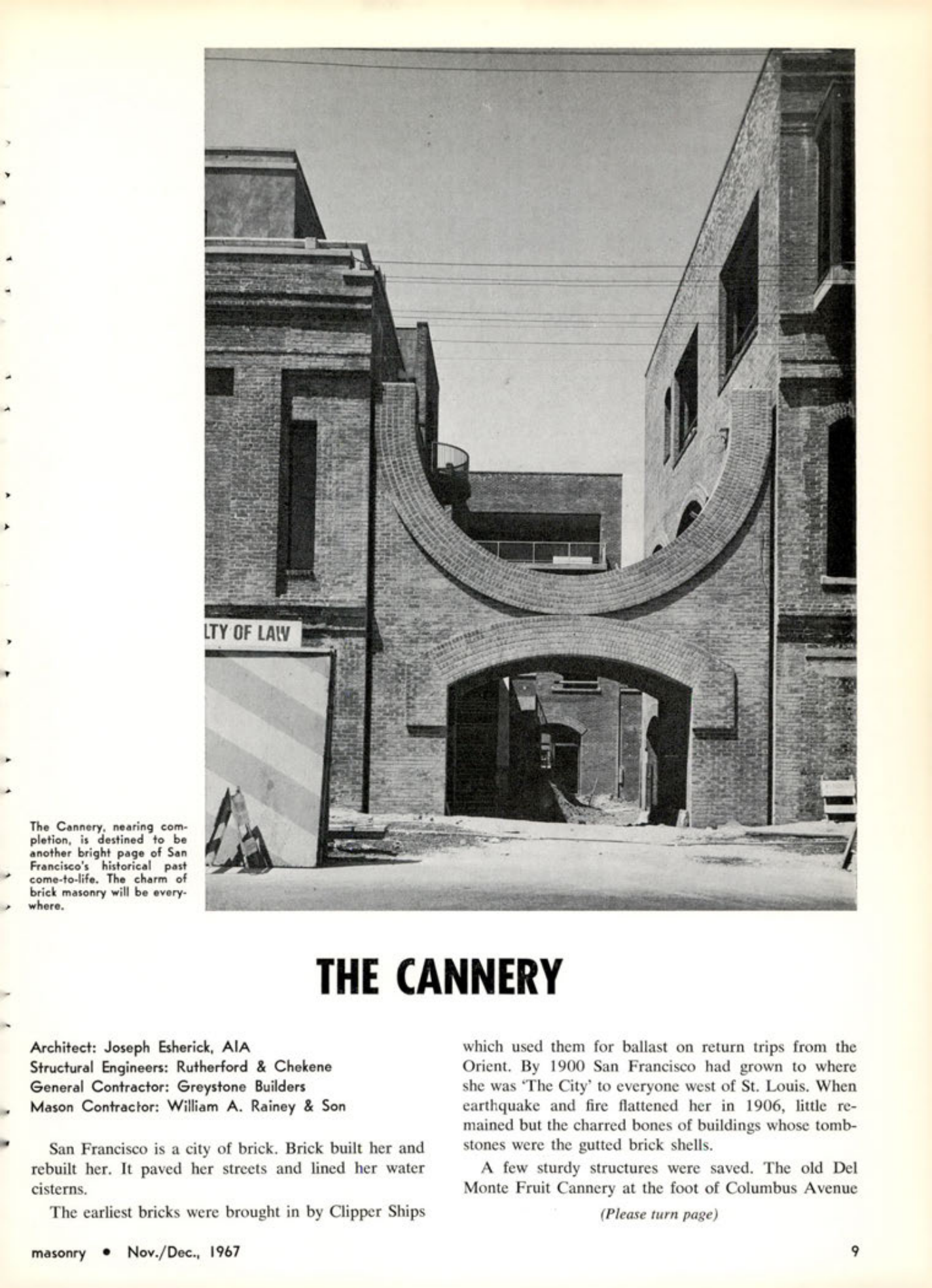 Masonry Magazine December 1967 Page. 9