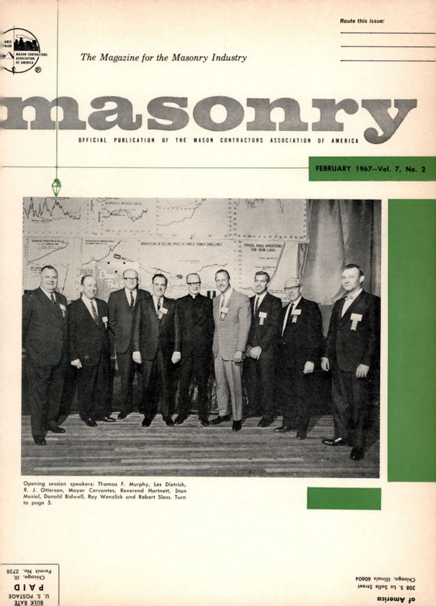 Masonry Magazine February 1967 Page. 1