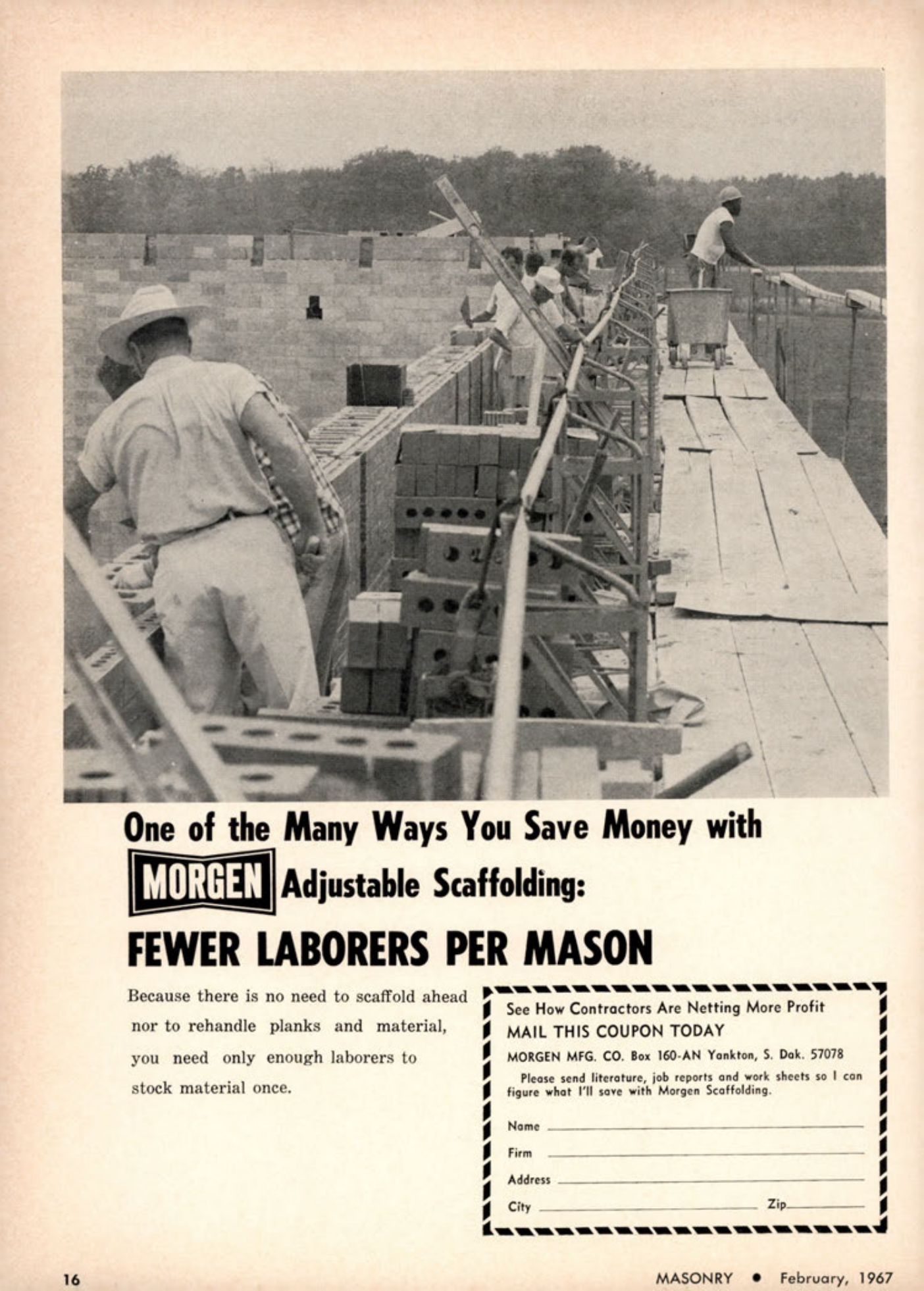 Masonry Magazine February 1967 Page. 16