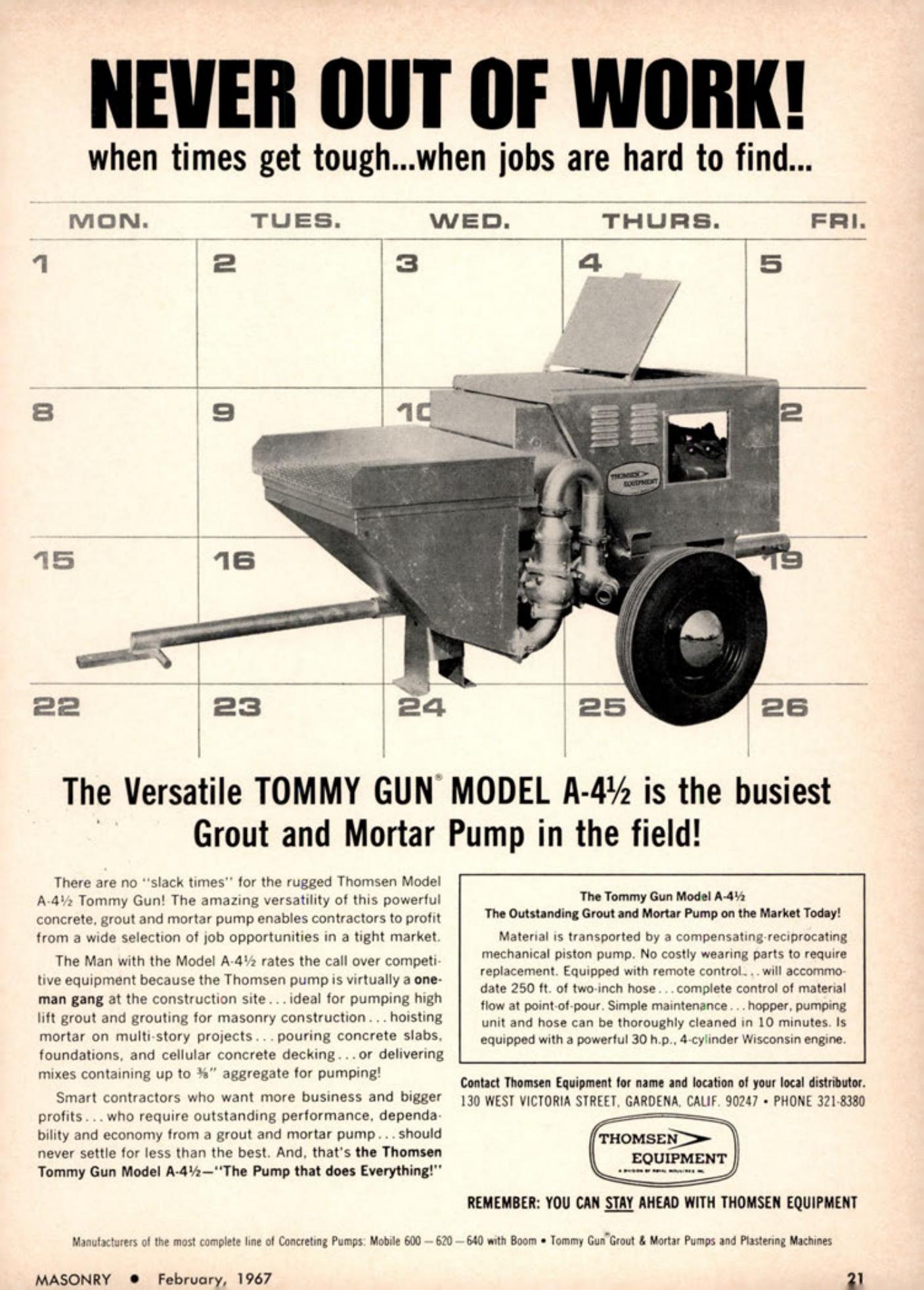 Masonry Magazine February 1967 Page. 21