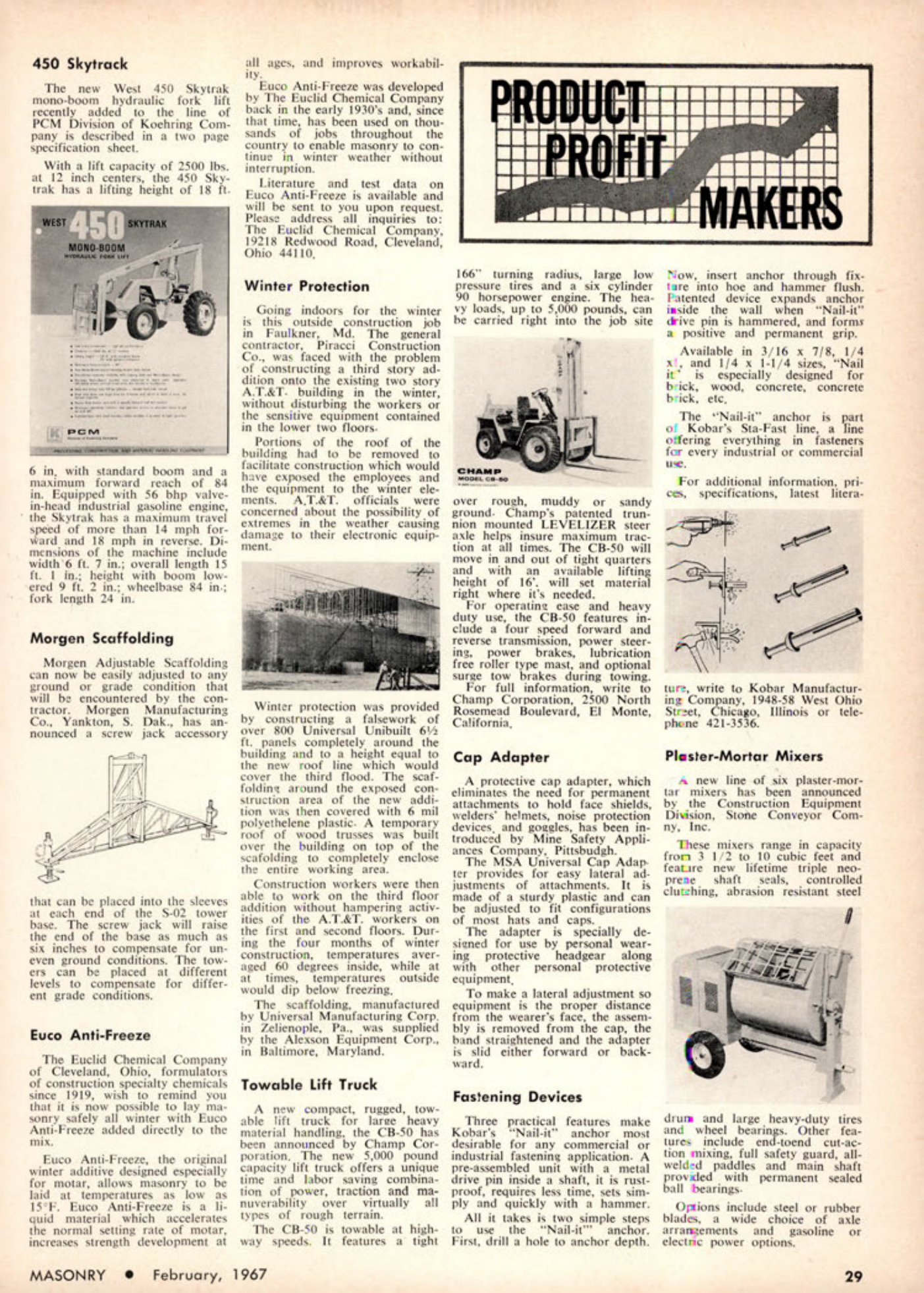 Masonry Magazine February 1967 Page. 29