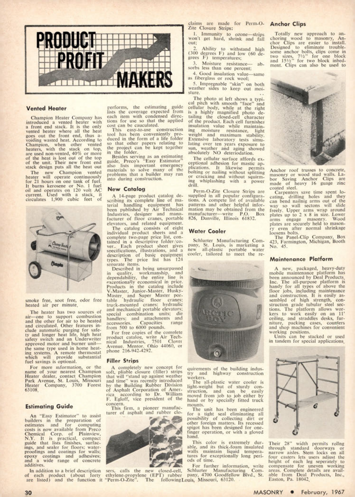 Masonry Magazine February 1967 Page. 30
