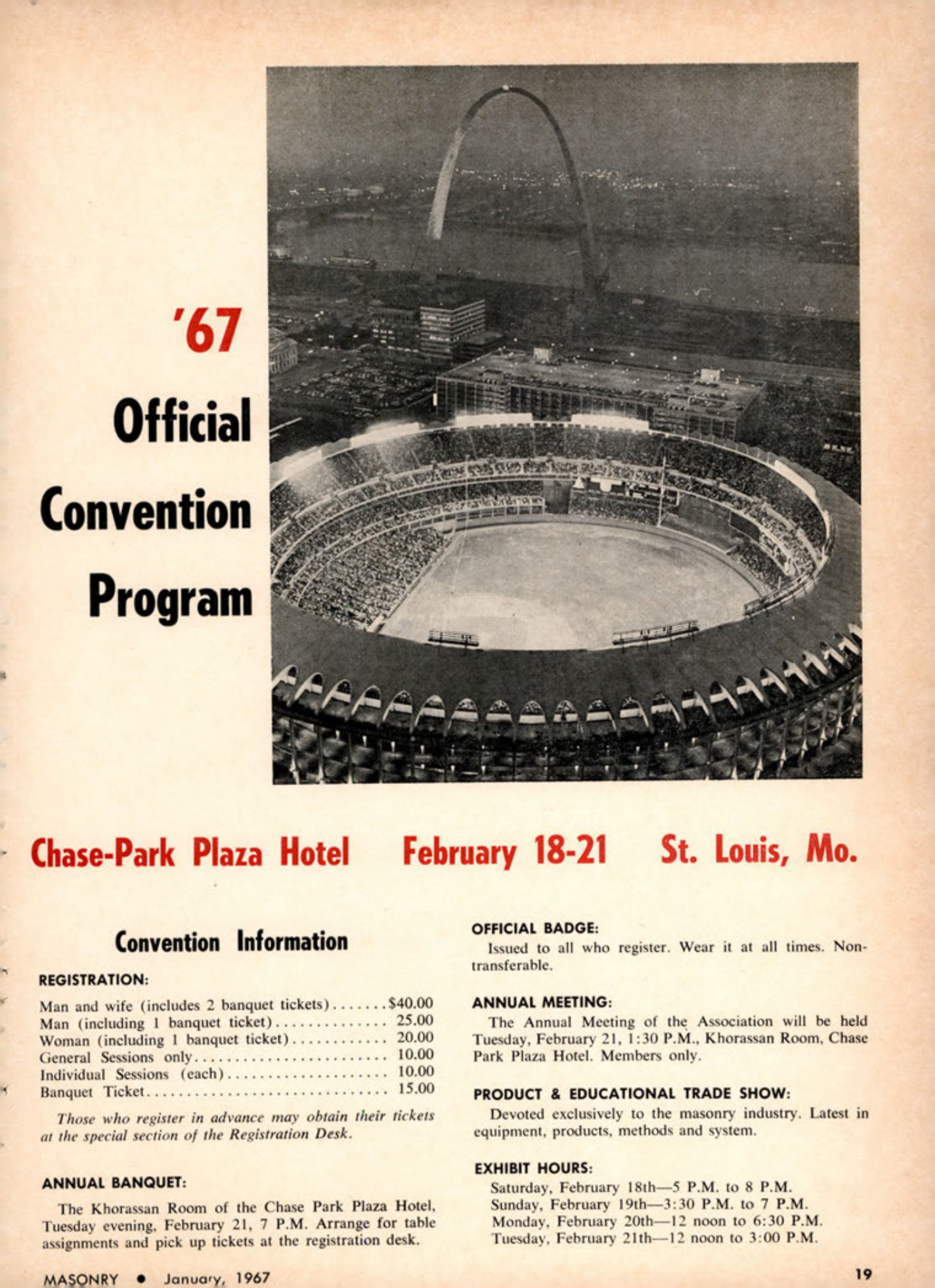 Masonry Magazine January 1967 Page. 19