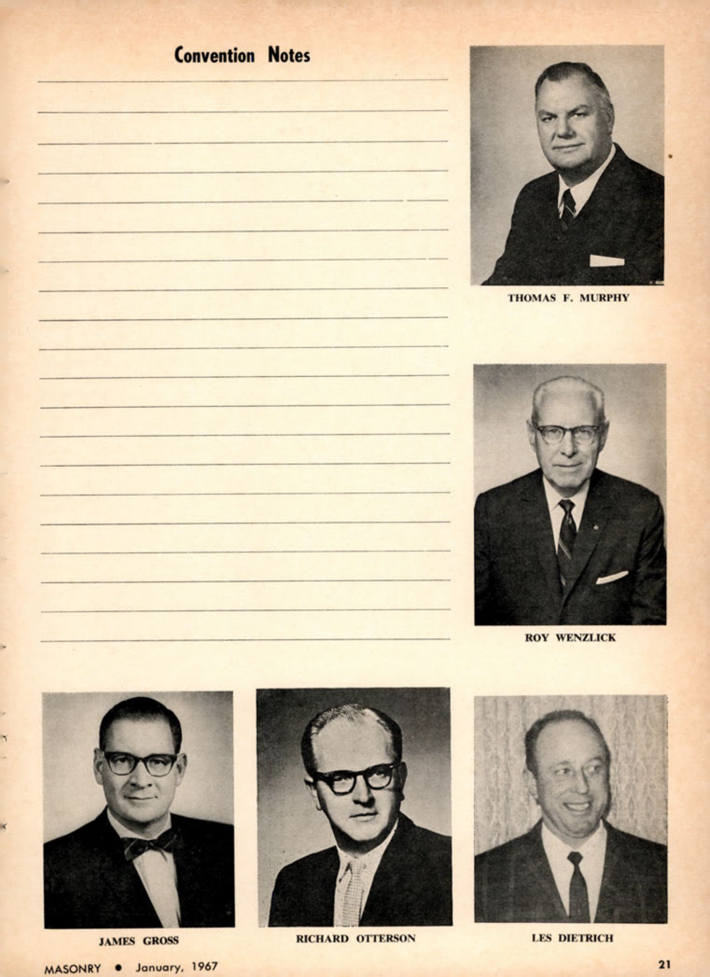 Masonry Magazine January 1967 Page. 21