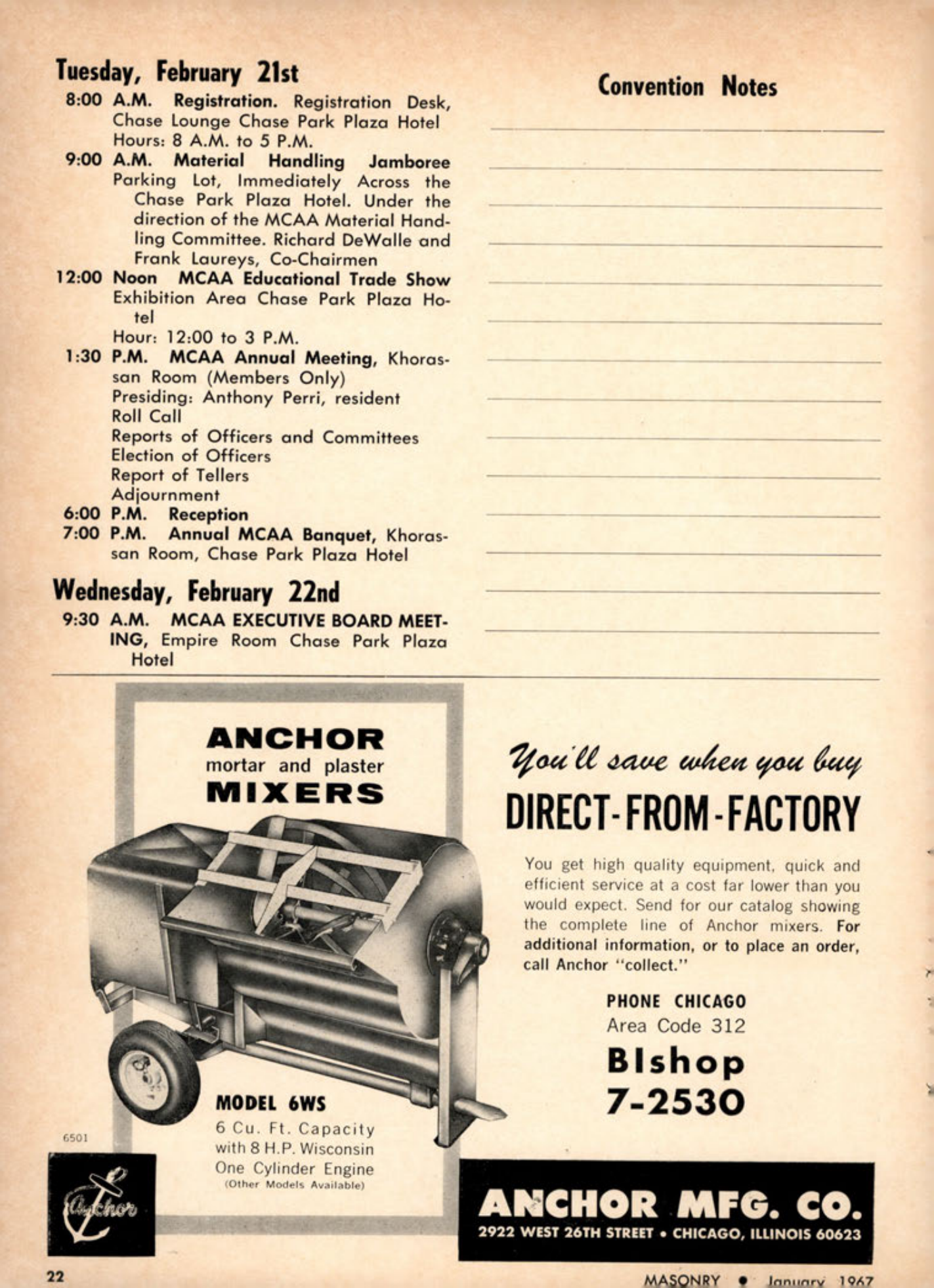Masonry Magazine January 1967 Page. 22