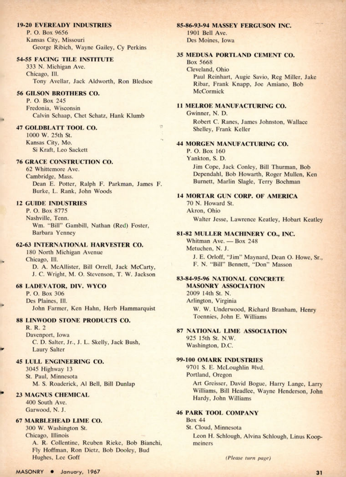 Masonry Magazine January 1967 Page. 31