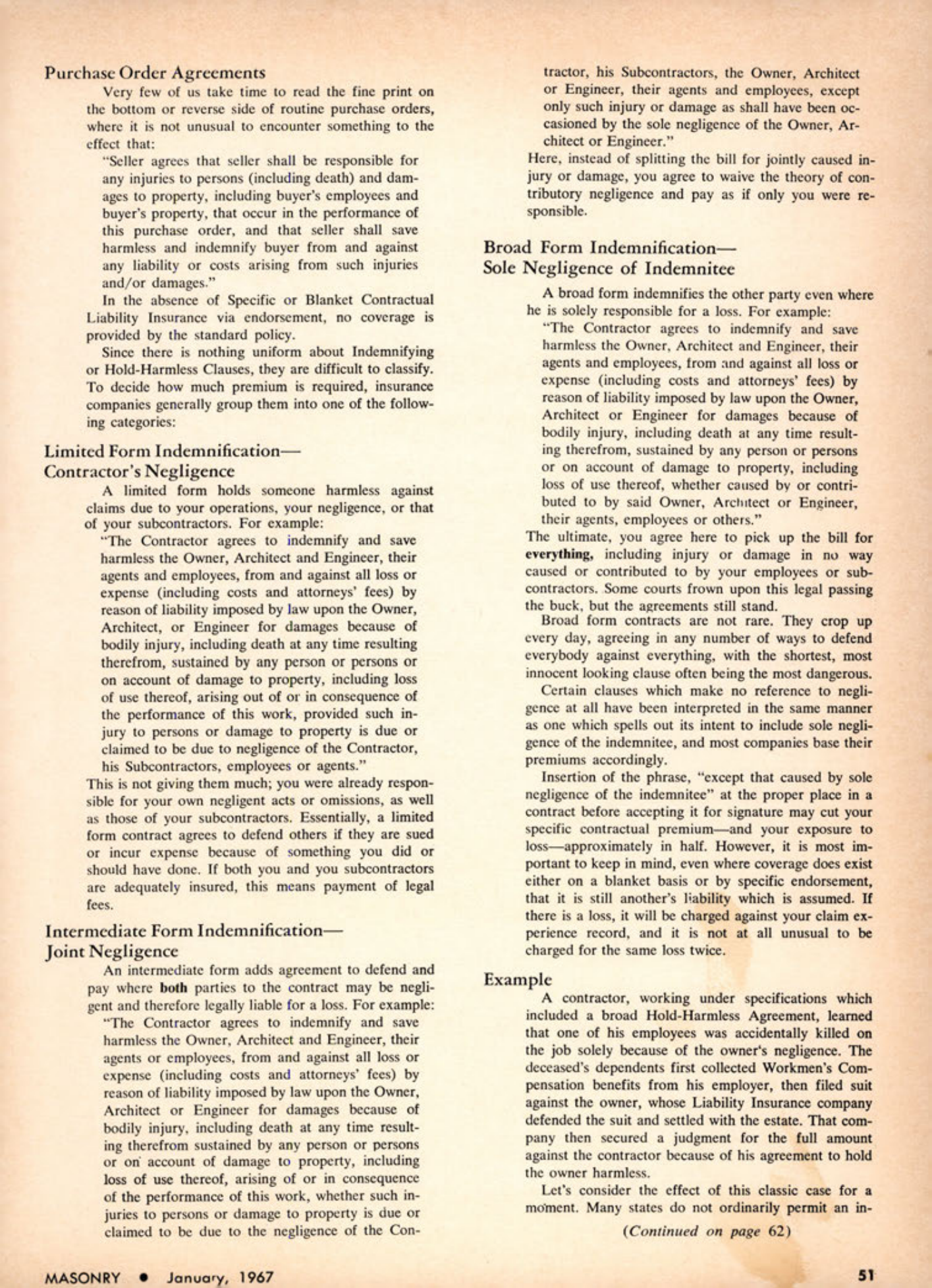 Masonry Magazine January 1967 Page. 51