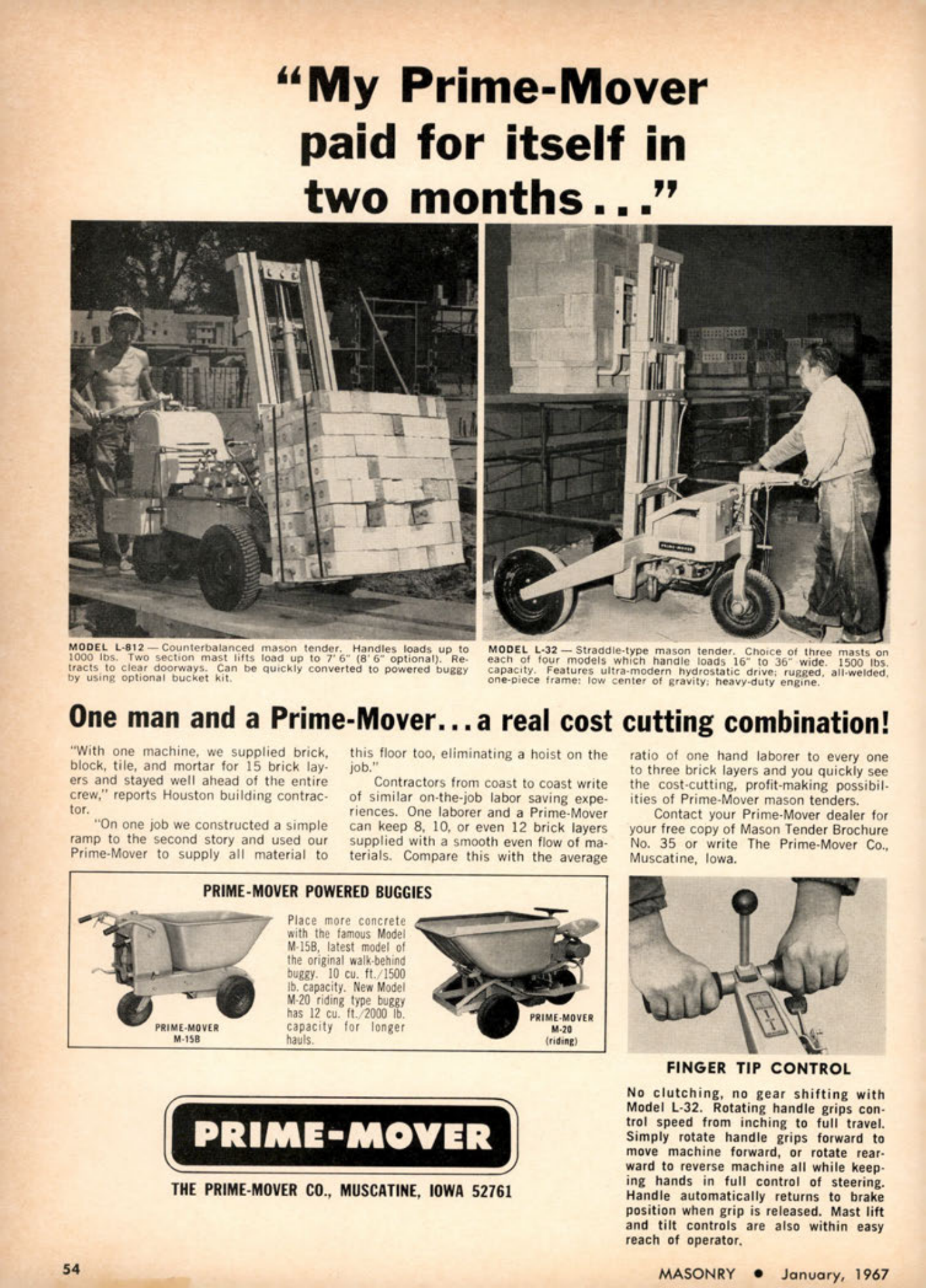 Masonry Magazine January 1967 Page. 54