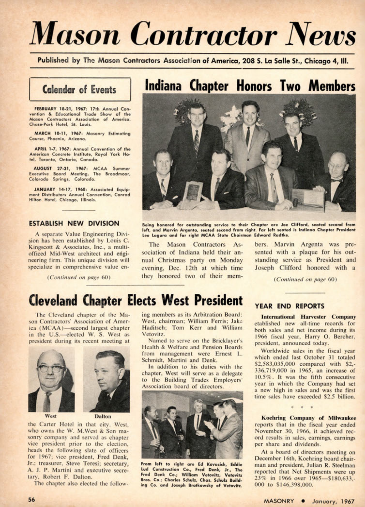 Masonry Magazine January 1967 Page. 56