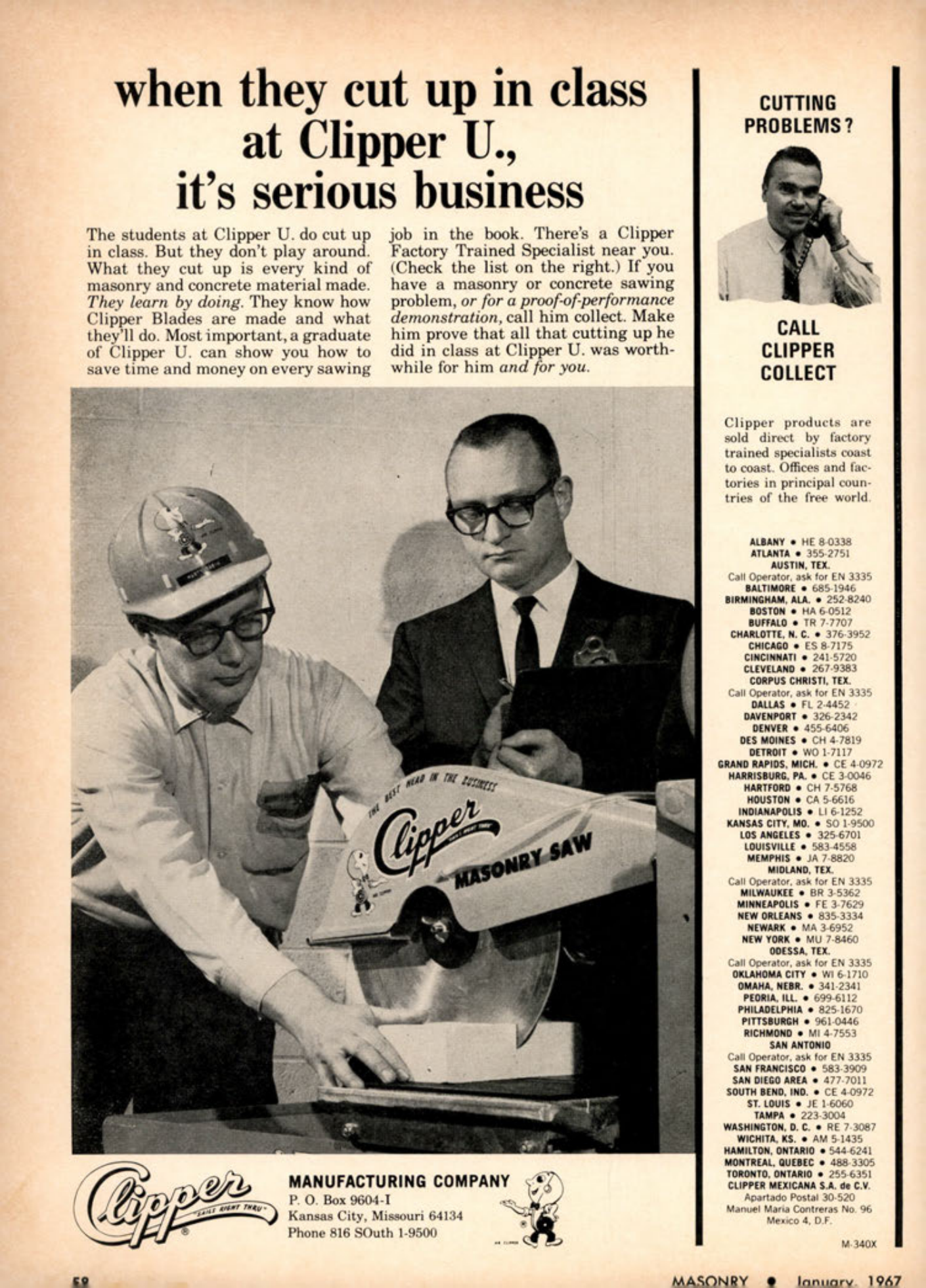 Masonry Magazine January 1967 Page. 58