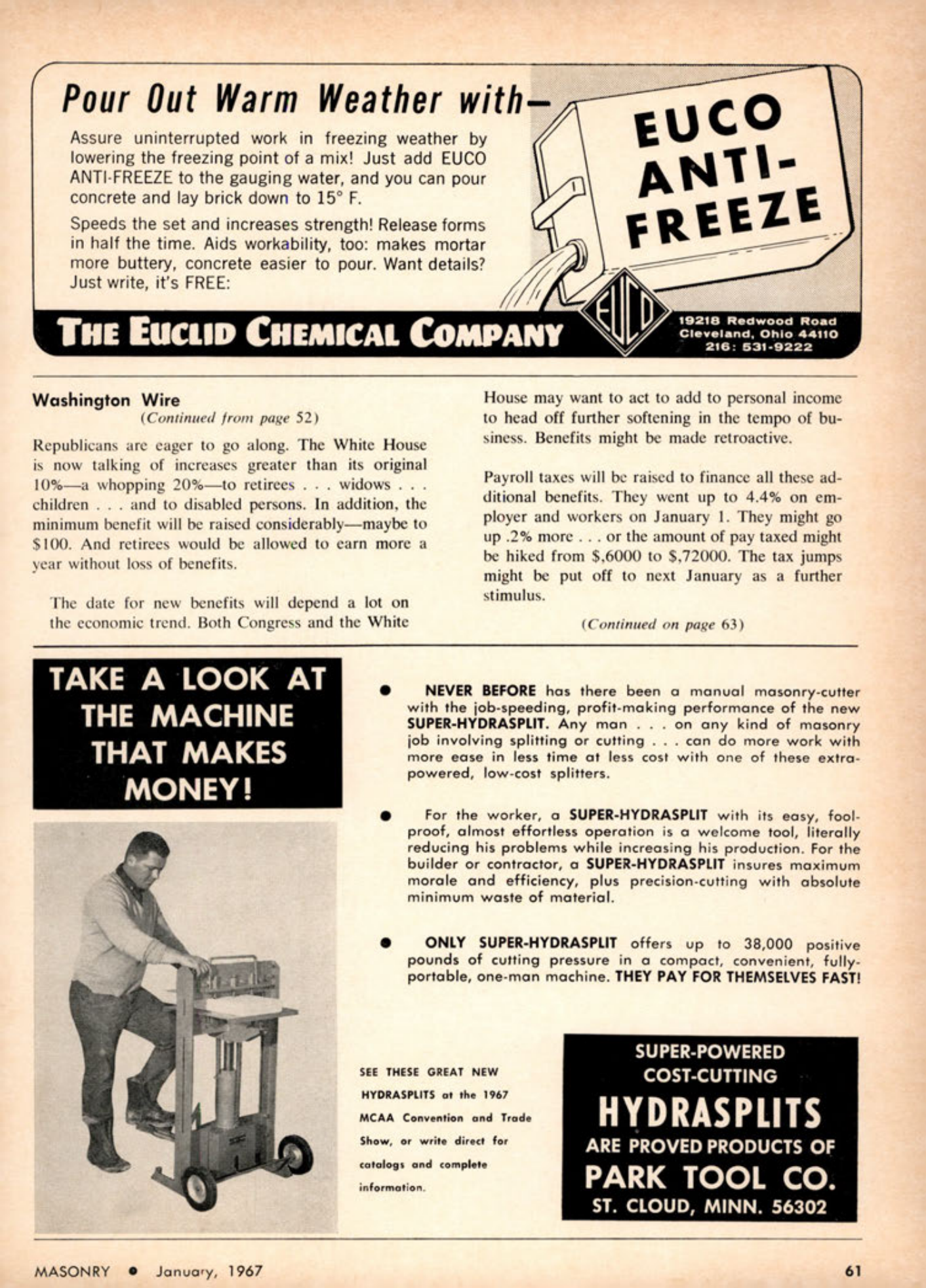 Masonry Magazine January 1967 Page. 61