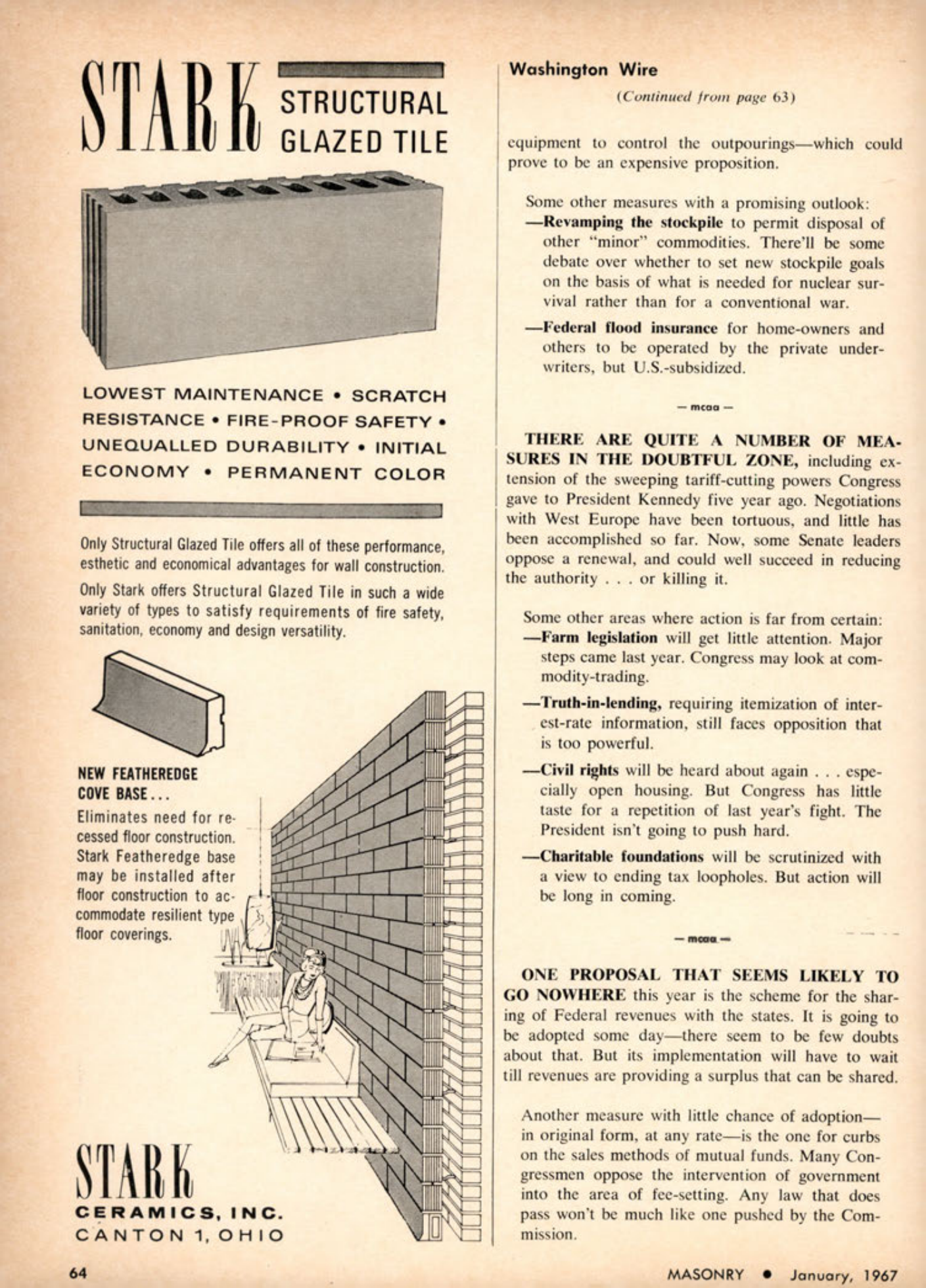 Masonry Magazine January 1967 Page. 64