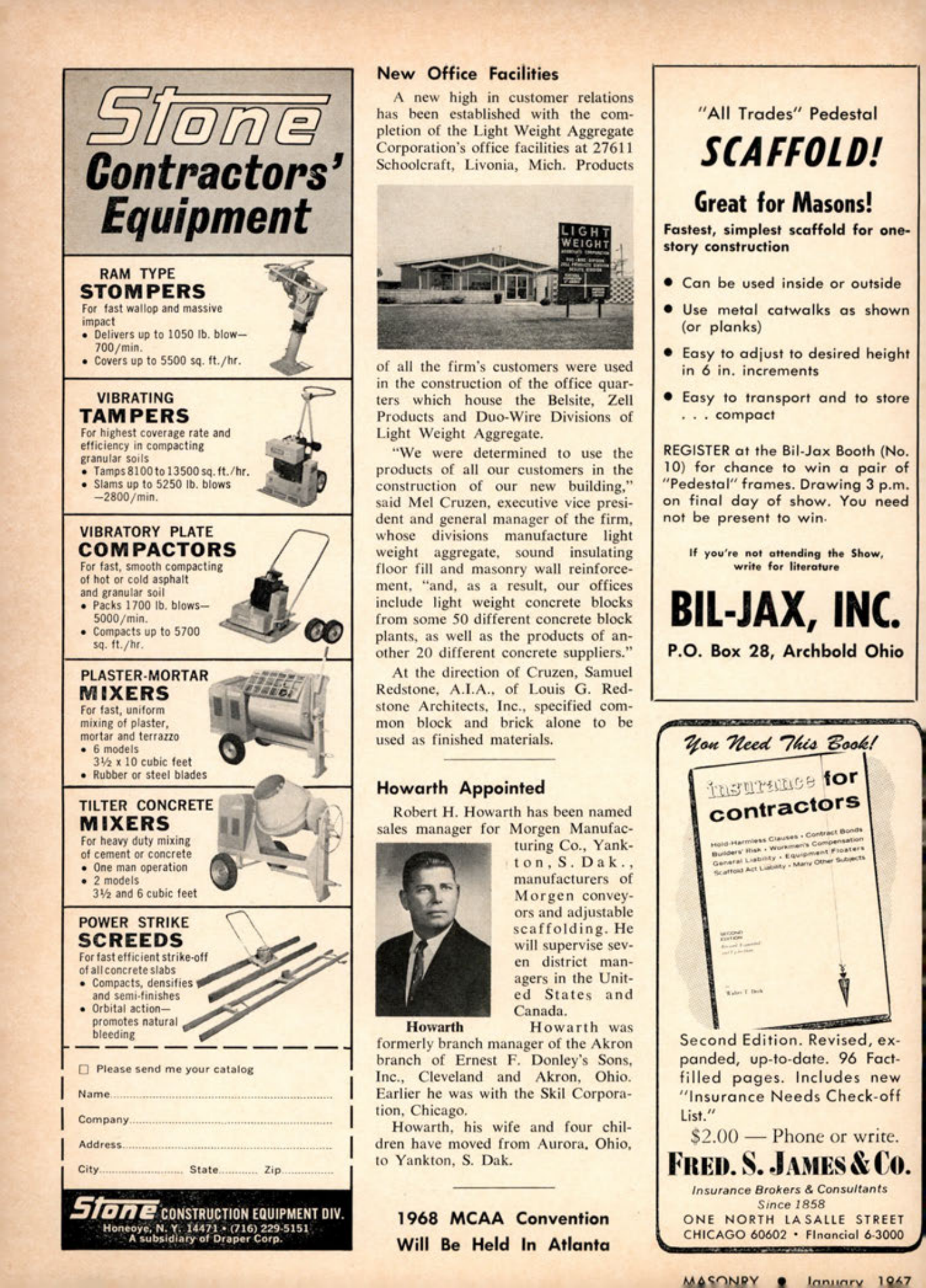 Masonry Magazine January 1967 Page. 66