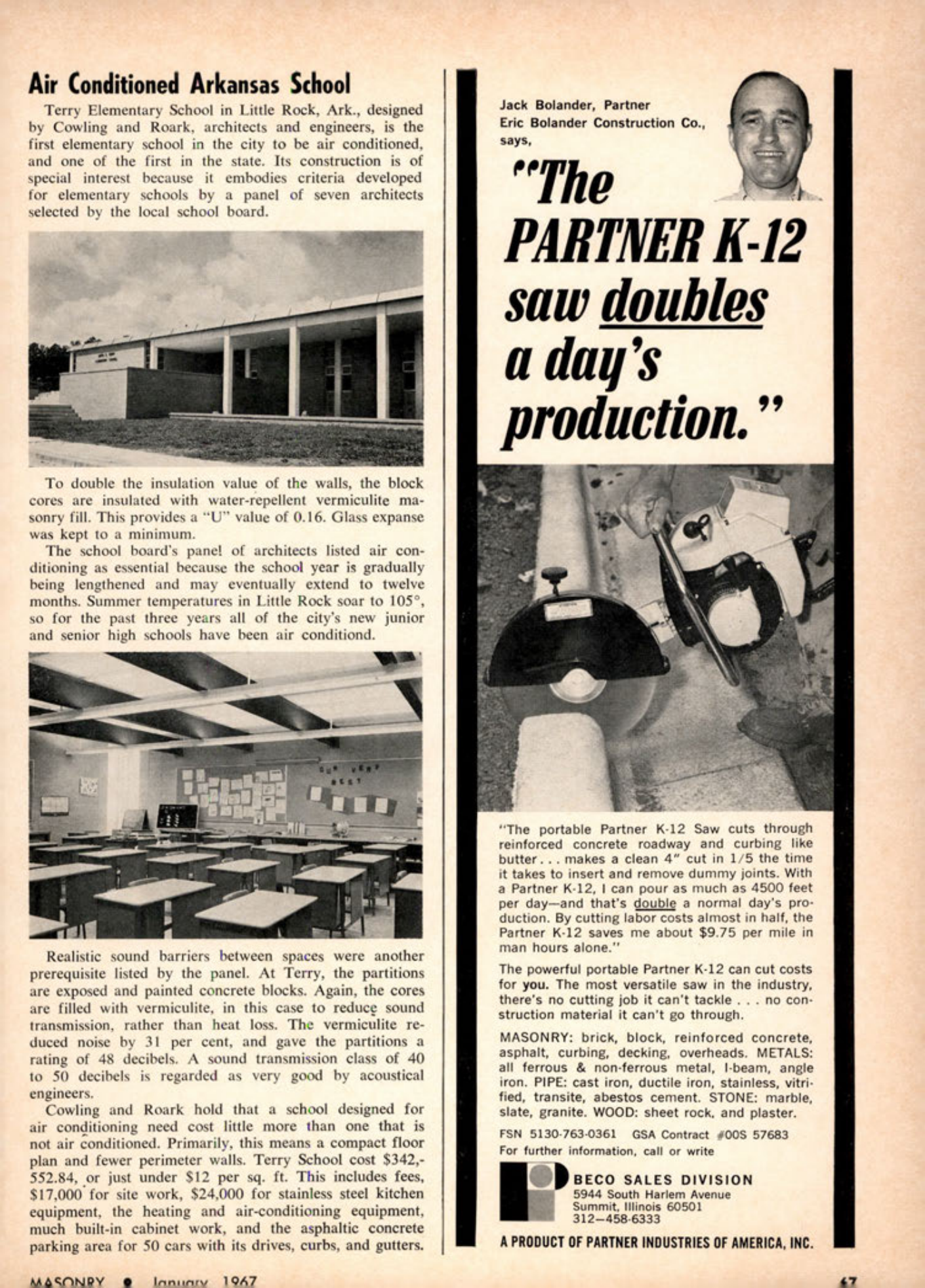 Masonry Magazine January 1967 Page. 67