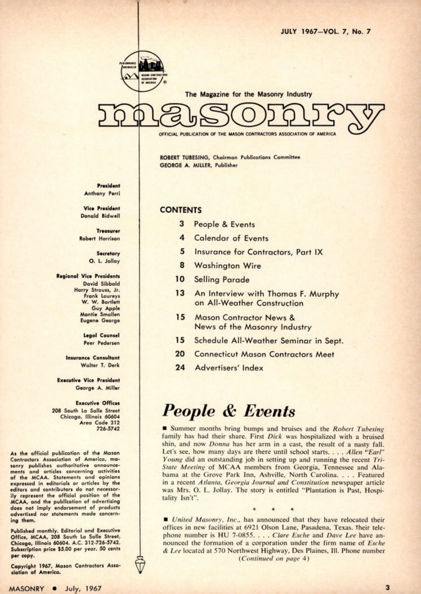 Masonry Magazine July 1967 Page. 3