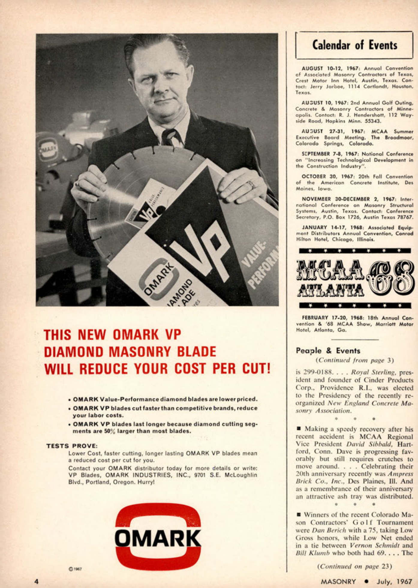 Masonry Magazine July 1967 Page. 4