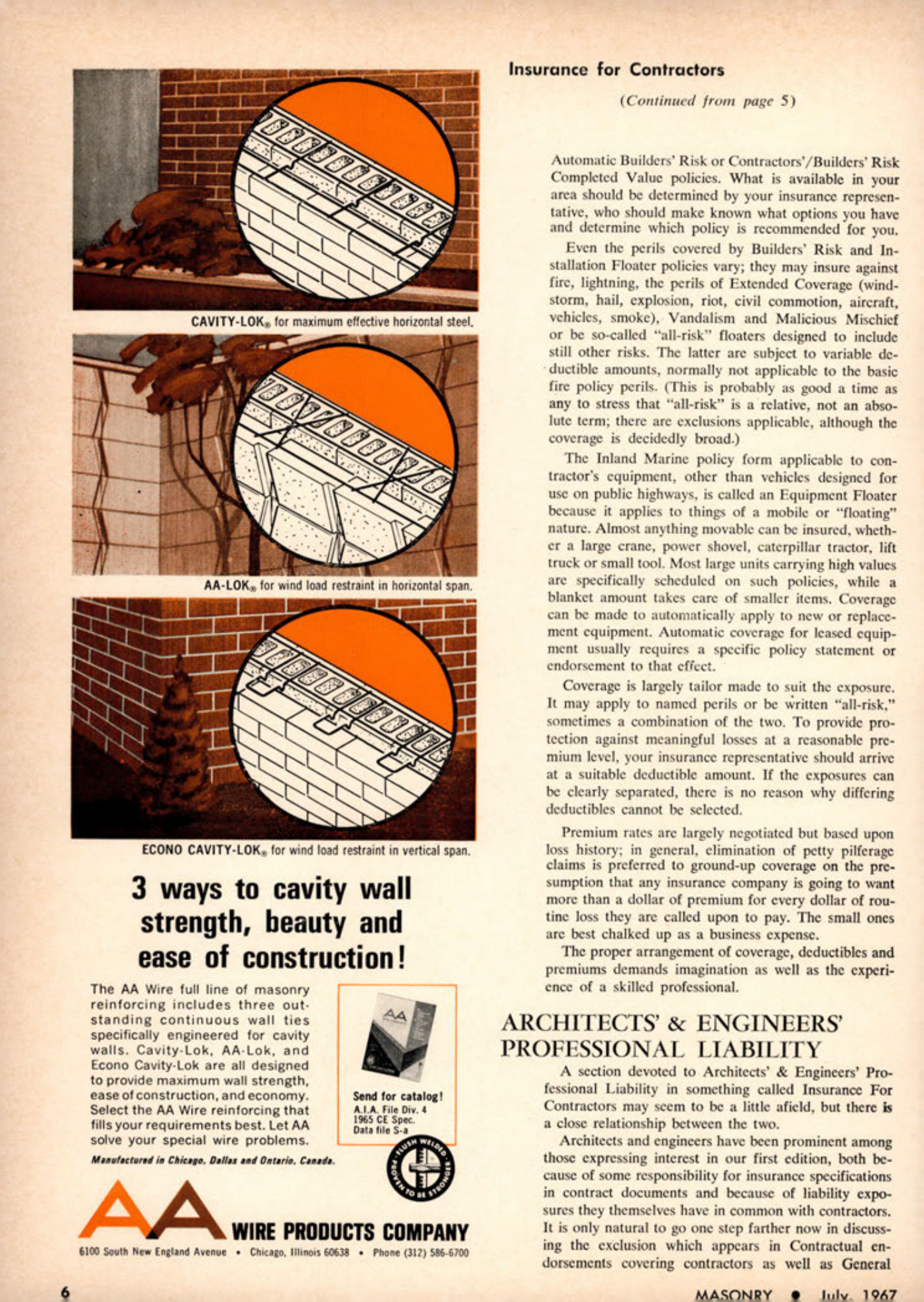 Masonry Magazine July 1967 Page. 6