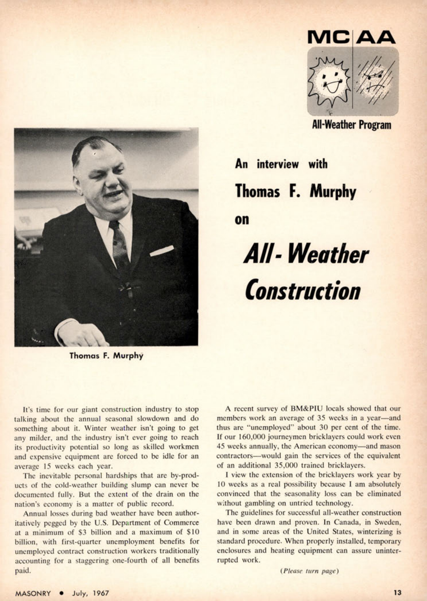 Masonry Magazine July 1967 Page. 13