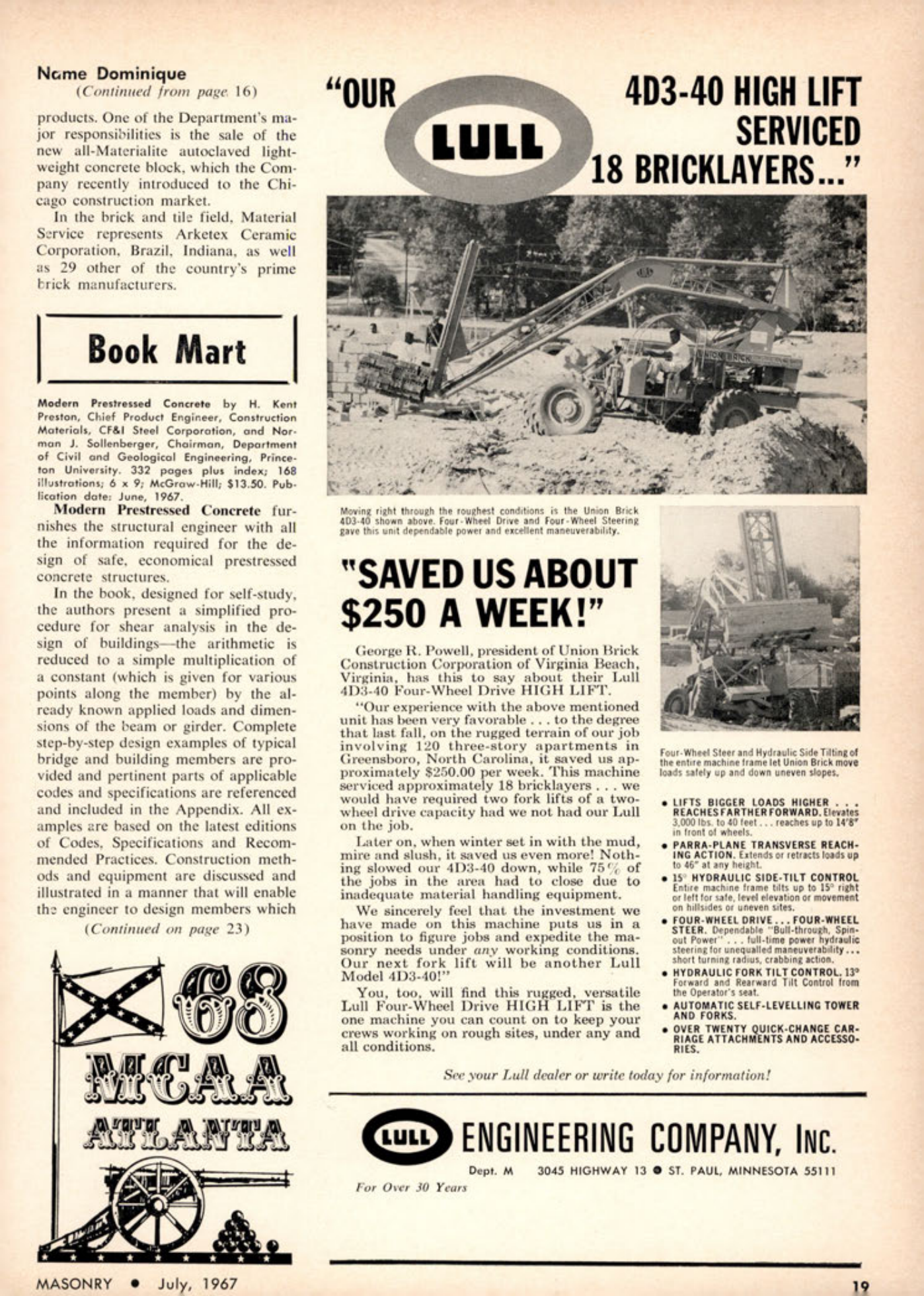 Masonry Magazine July 1967 Page. 23