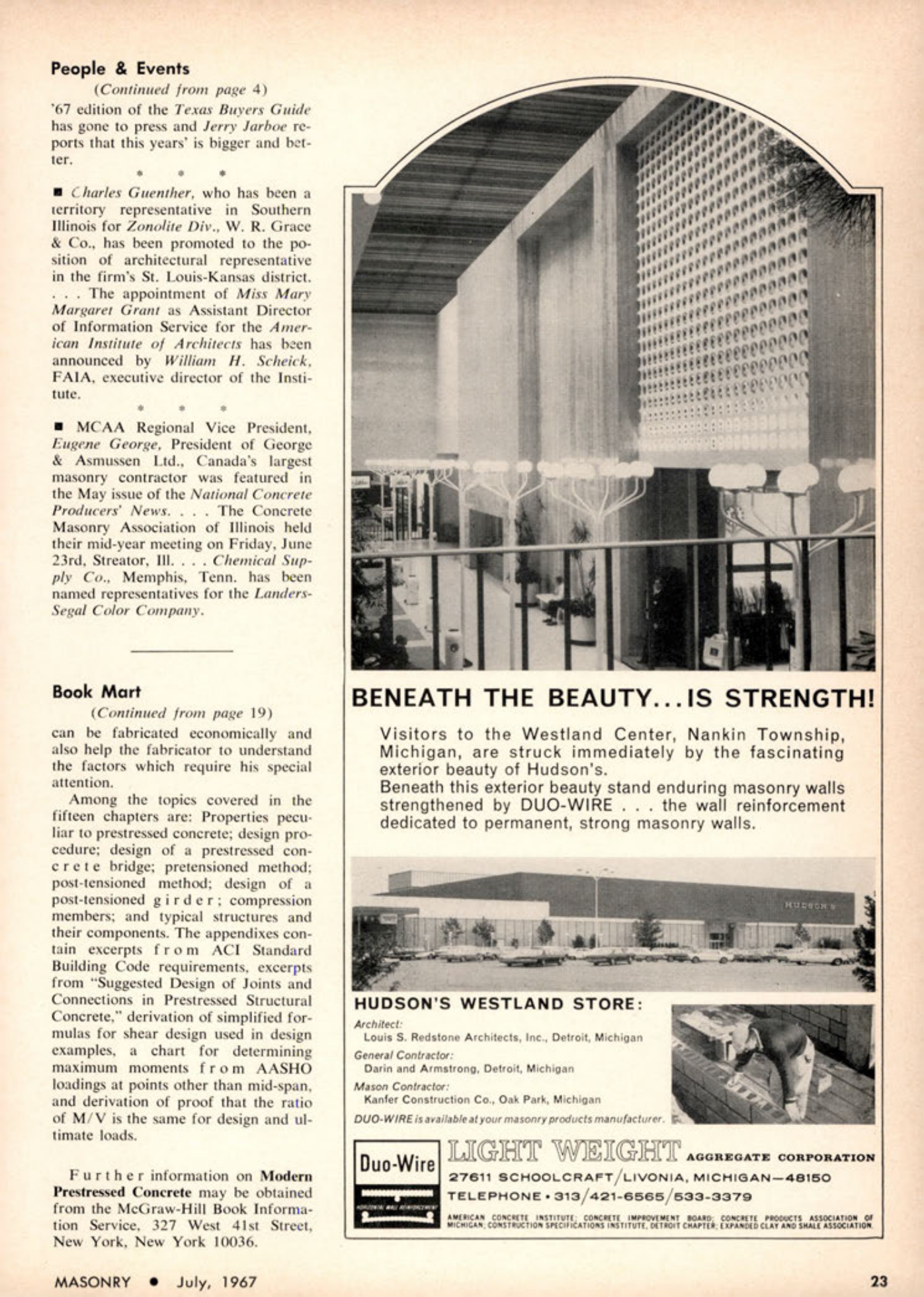 Masonry Magazine July 1967 Page. 27