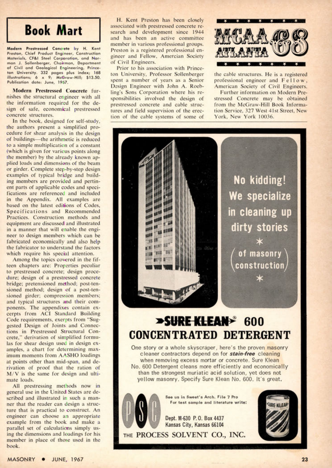 Masonry Magazine June 1967 Page. 21