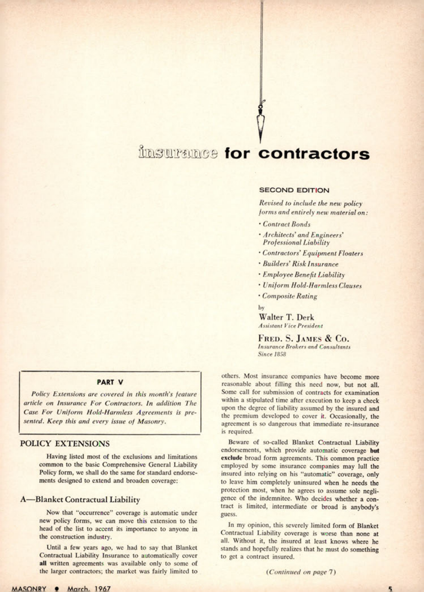 Masonry Magazine March 1967 Page. 5