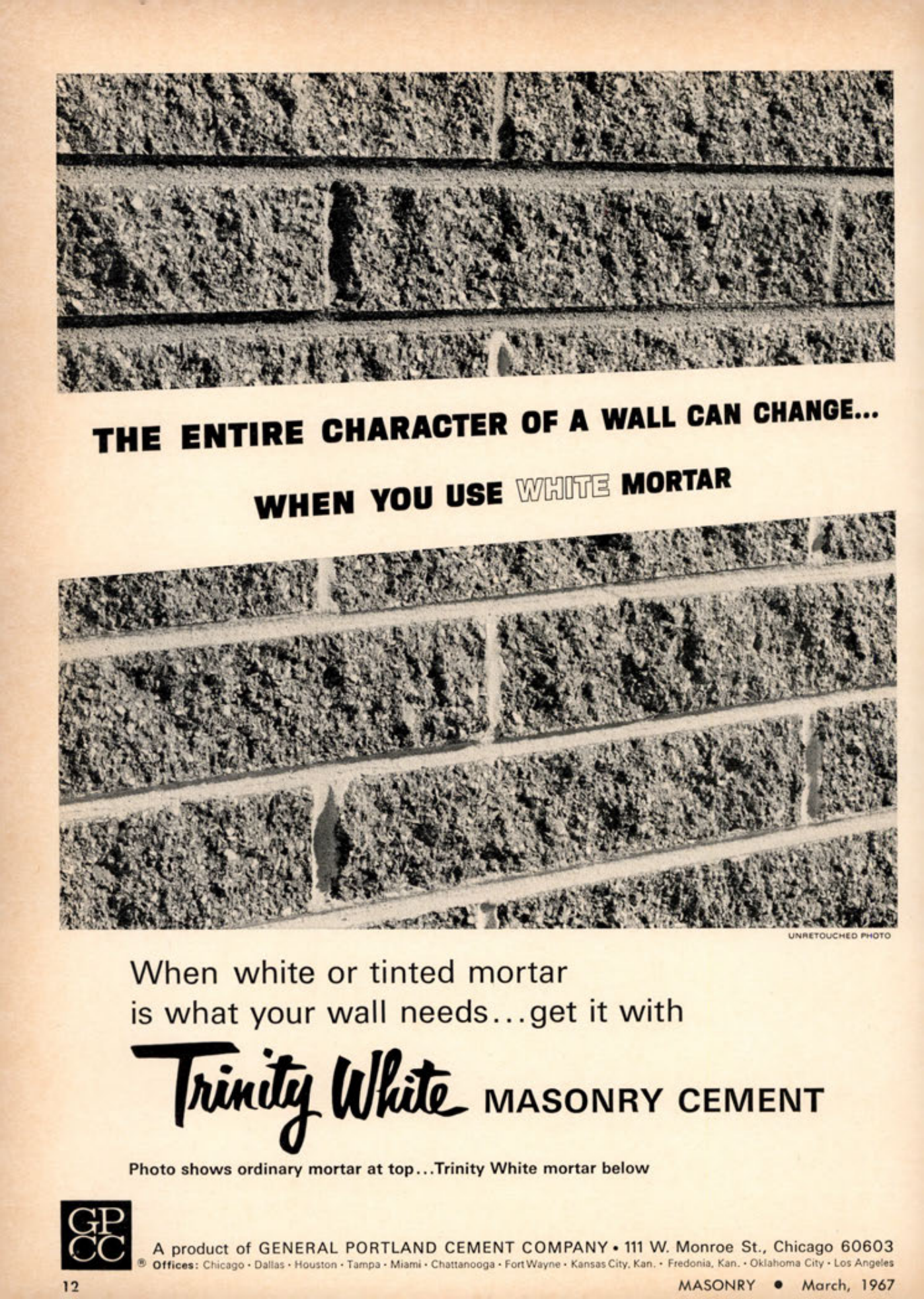 Masonry Magazine March 1967 Page. 12