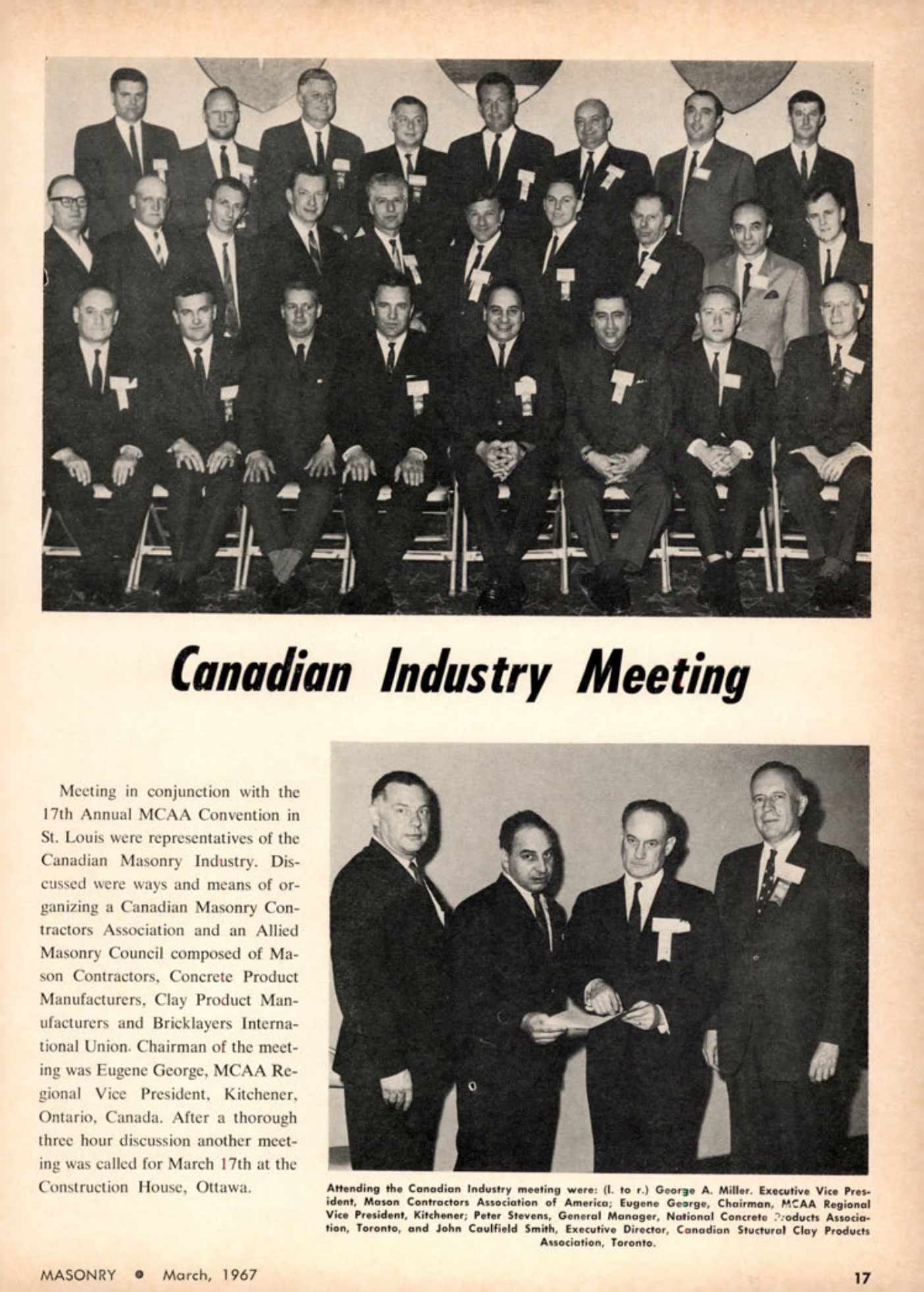Masonry Magazine March 1967 Page. 17