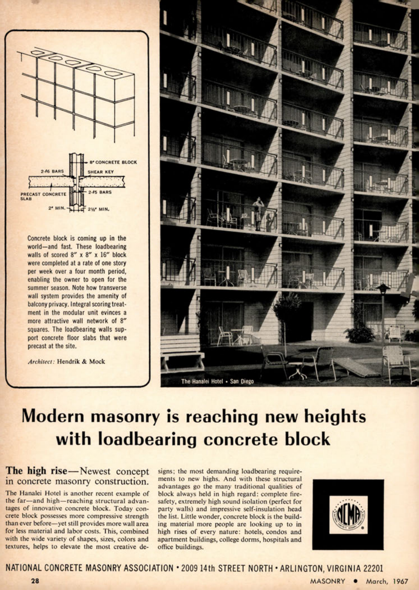 Masonry Magazine March 1967 Page. 28
