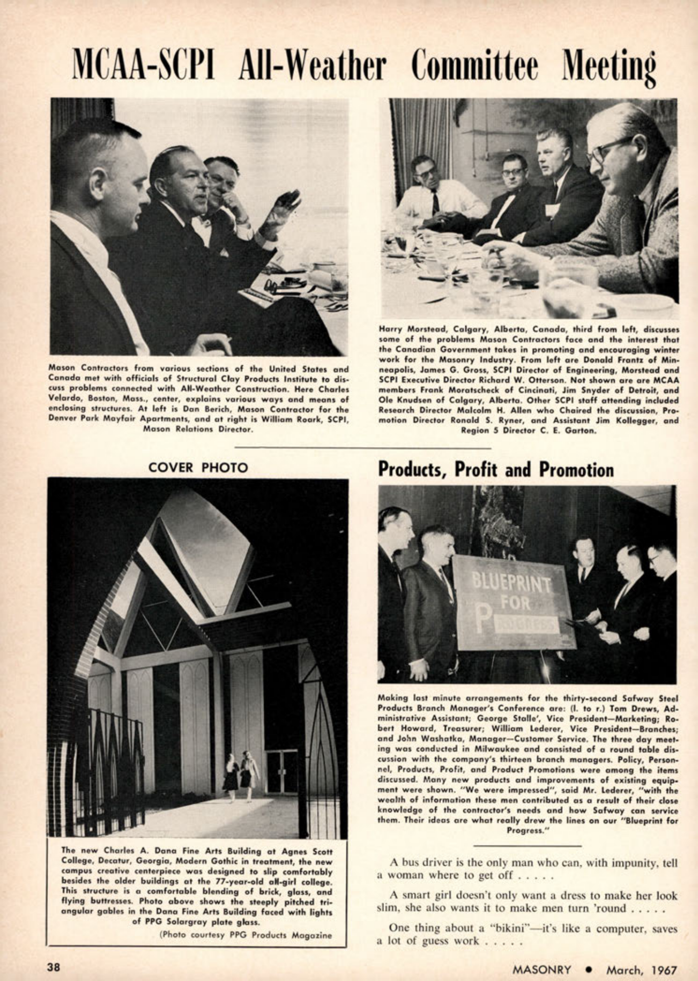 Masonry Magazine March 1967 Page. 38