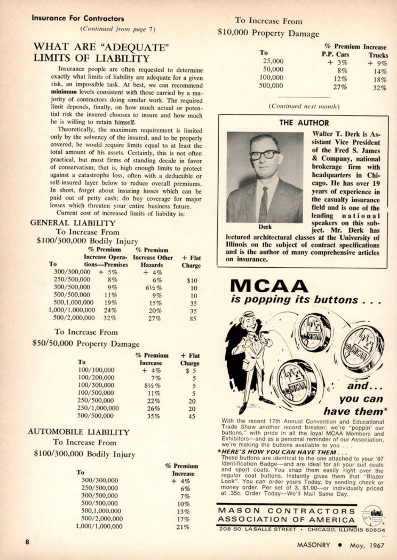 Masonry Magazine May 1967 Page. 8