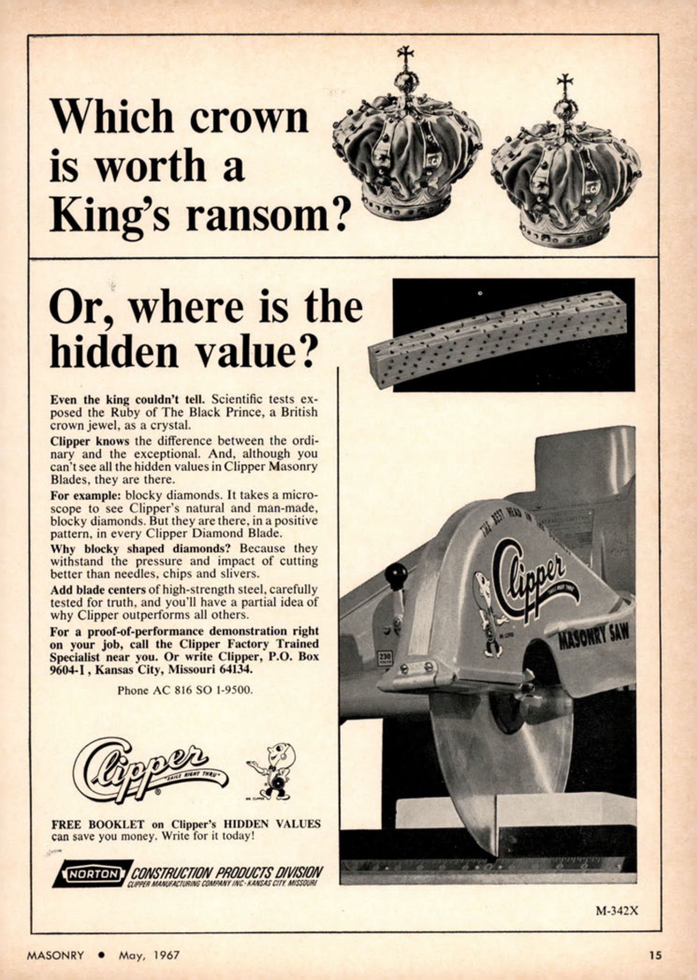 Masonry Magazine May 1967 Page. 15