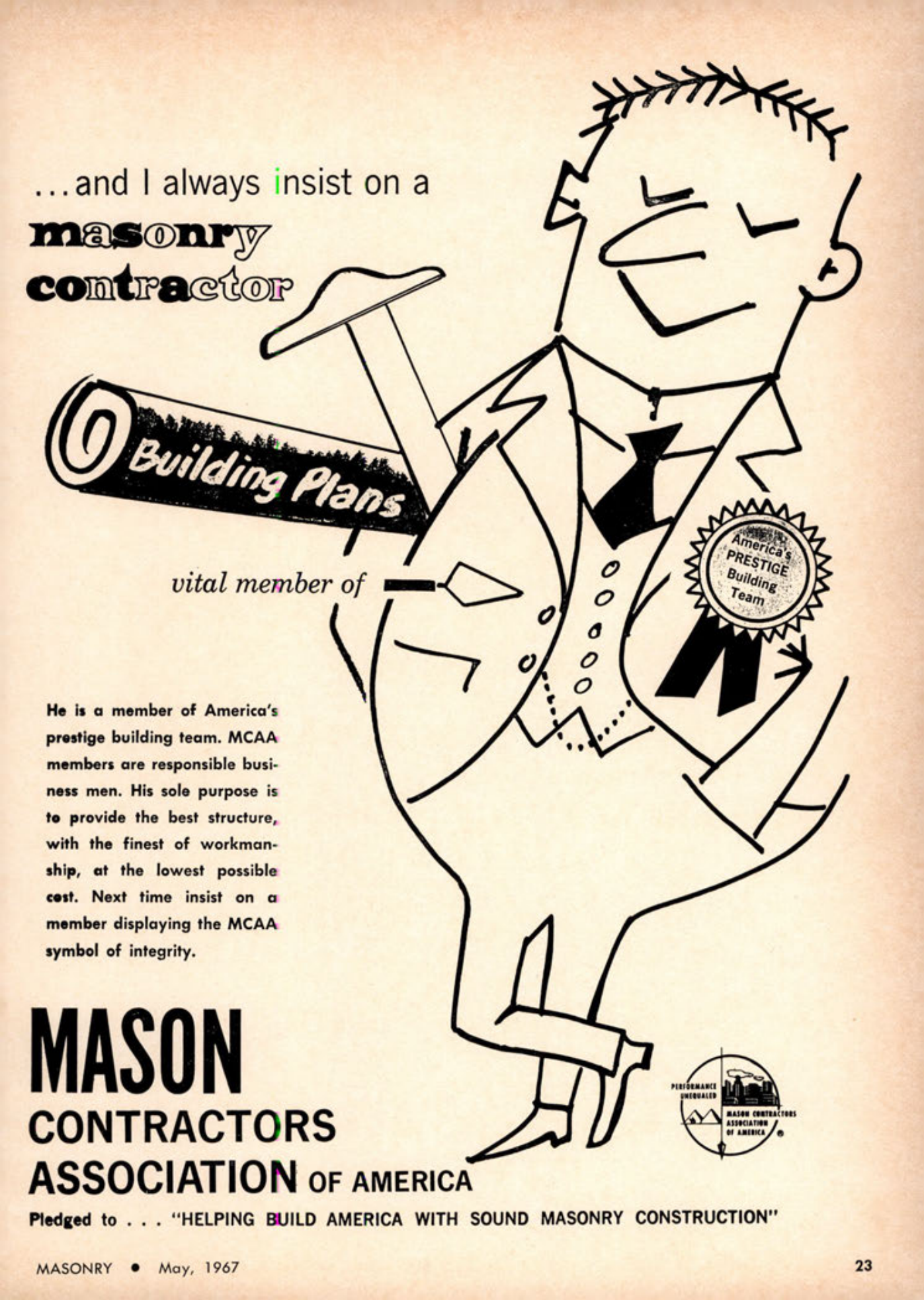 Masonry Magazine May 1967 Page. 23