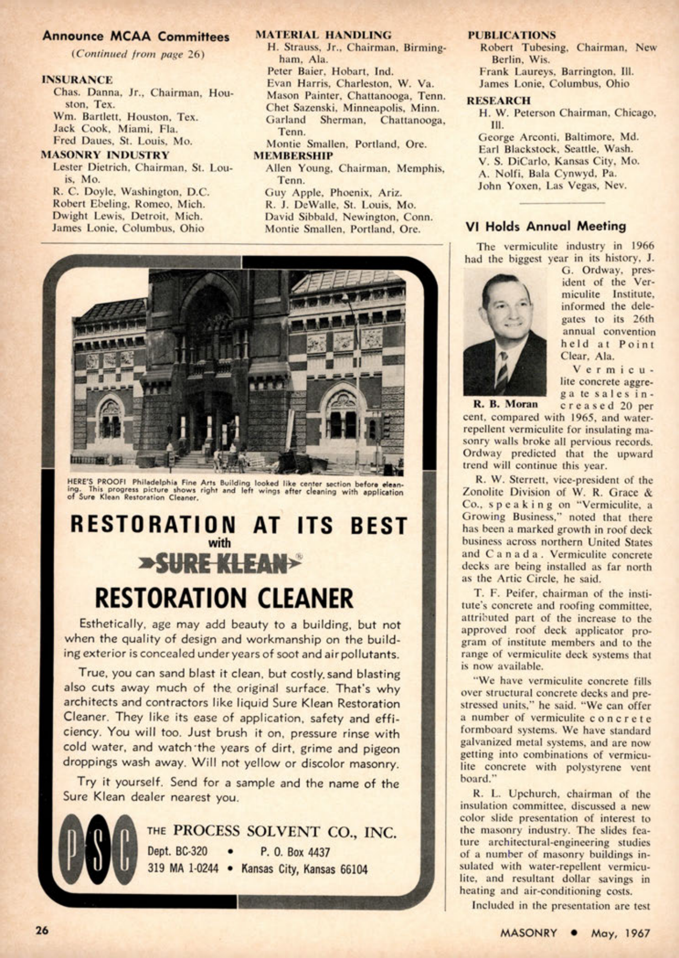 Masonry Magazine May 1967 Page. 26