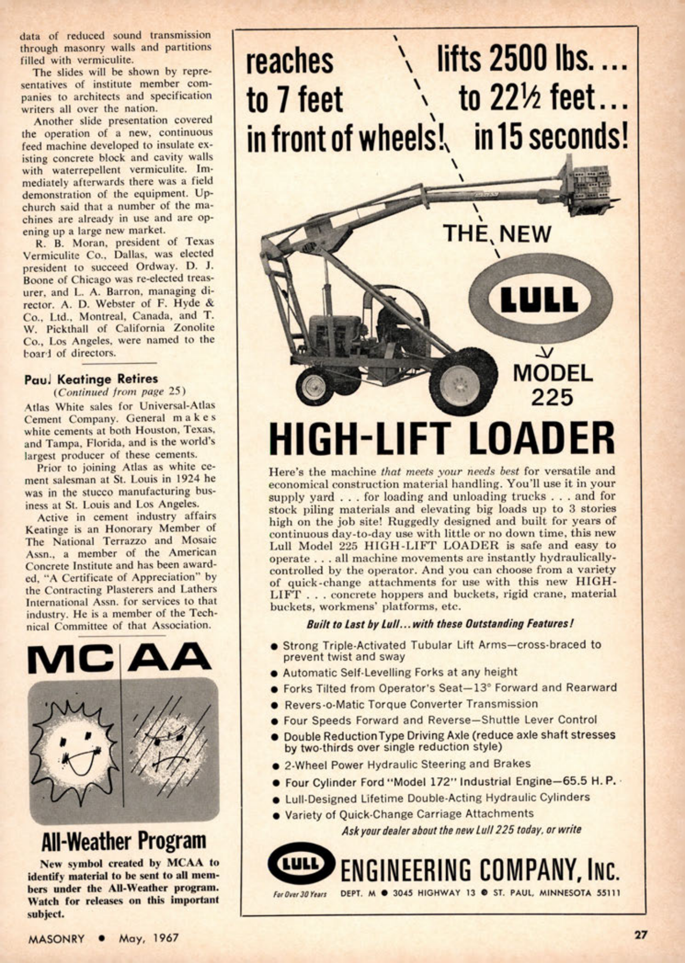 Masonry Magazine May 1967 Page. 27