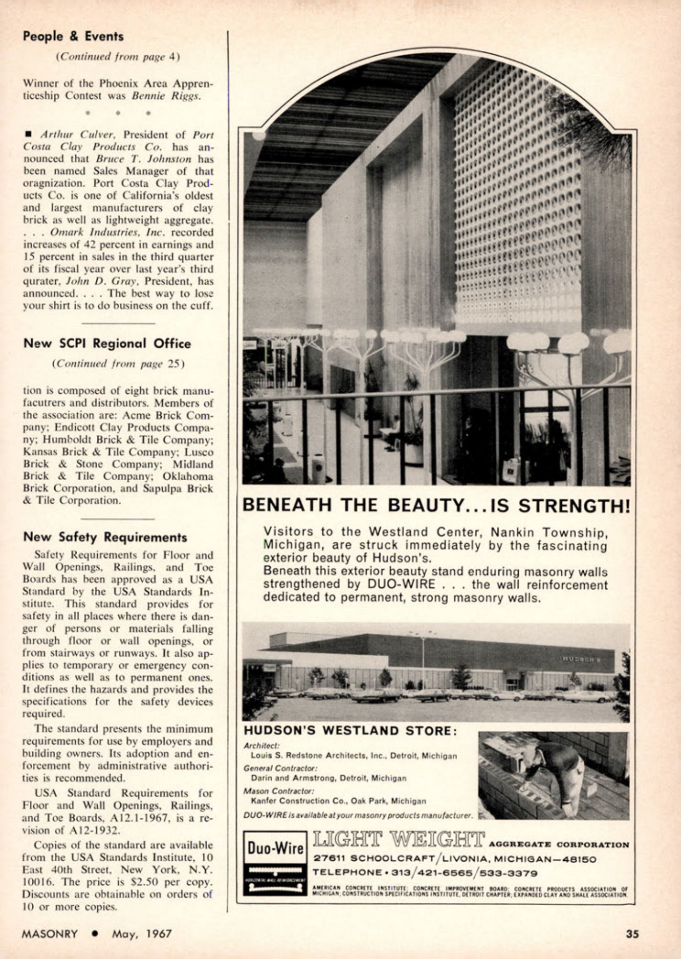 Masonry Magazine May 1967 Page. 35