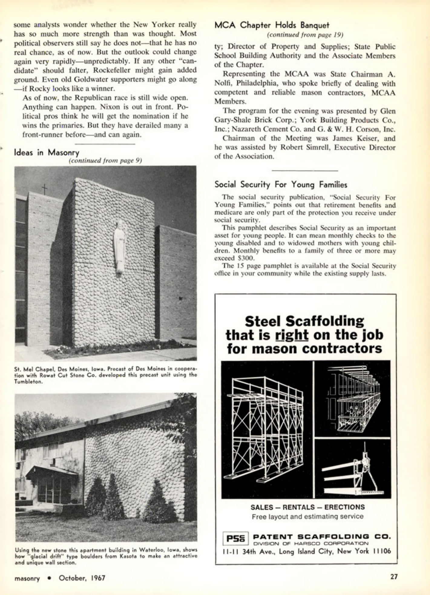 Masonry Magazine October 1967 Page. 29
