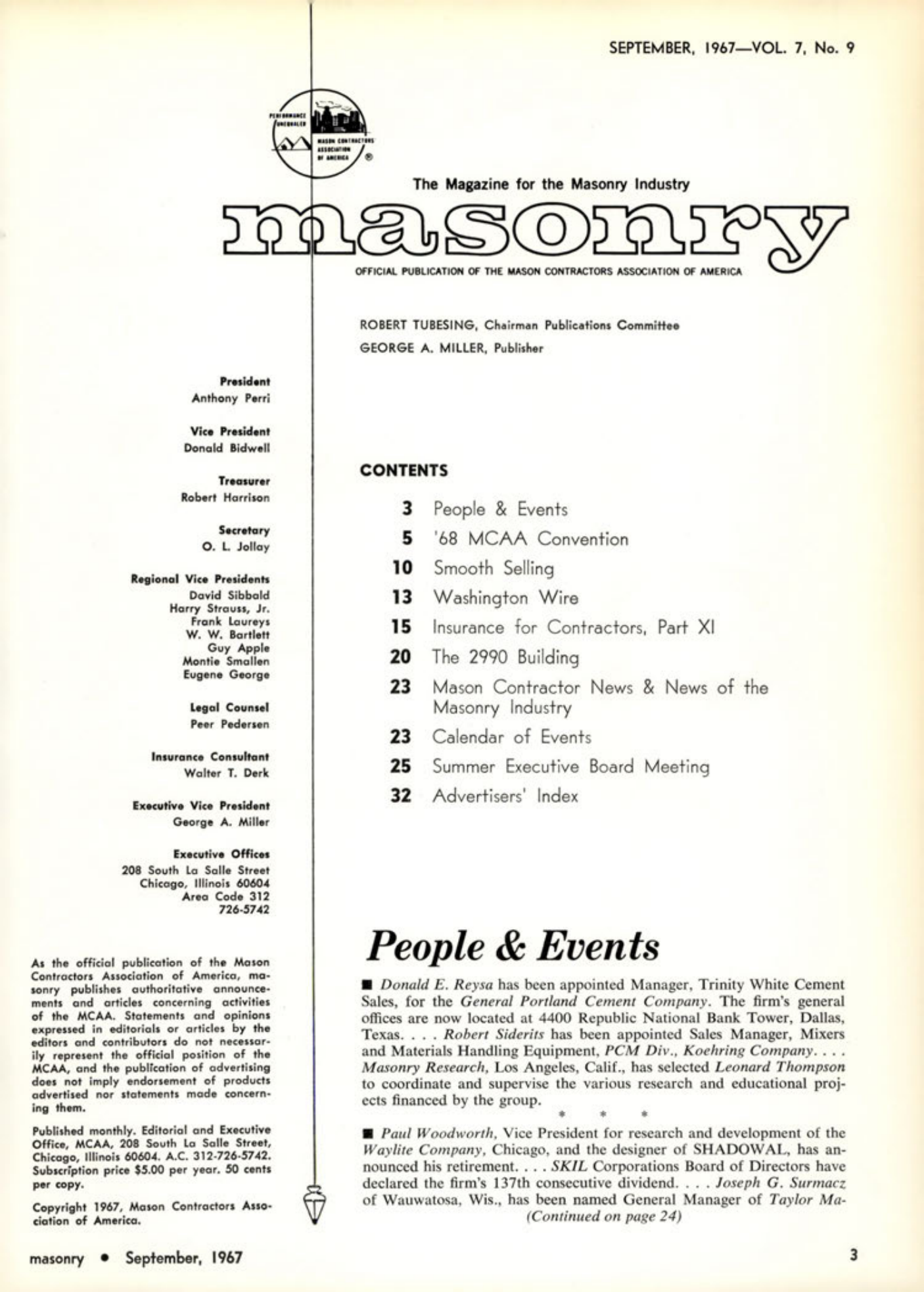 Masonry Magazine September 1967 Page. 3