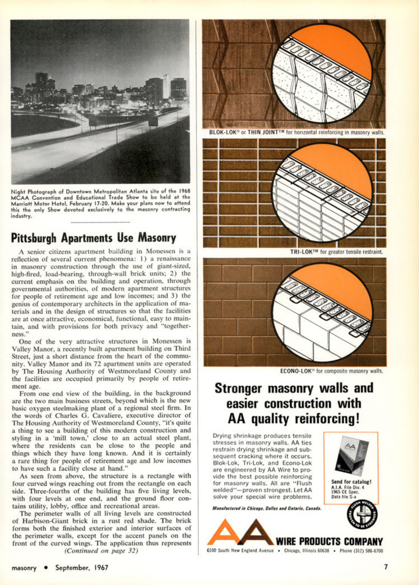 Masonry Magazine September 1967 Page. 7