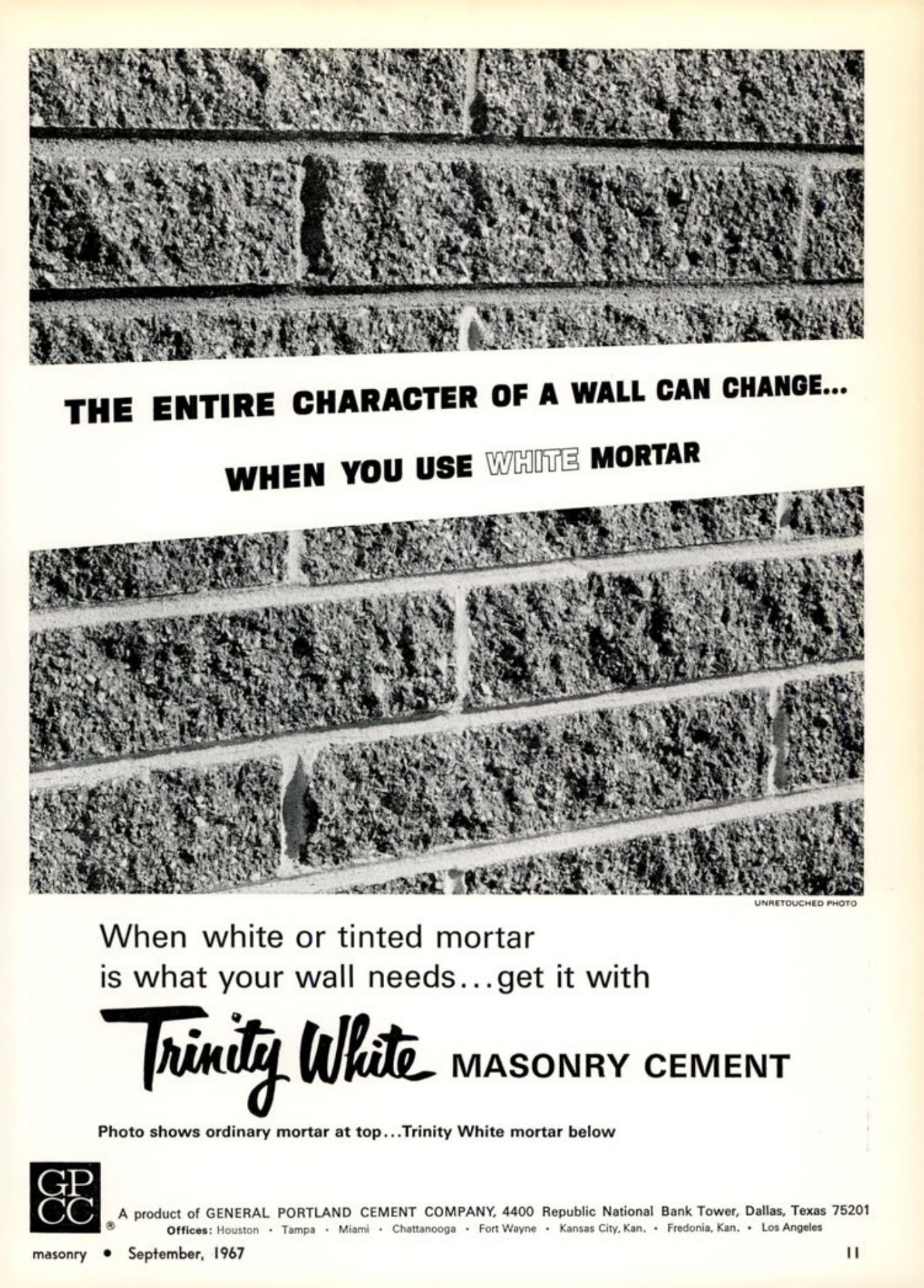 Masonry Magazine September 1967 Page. 11