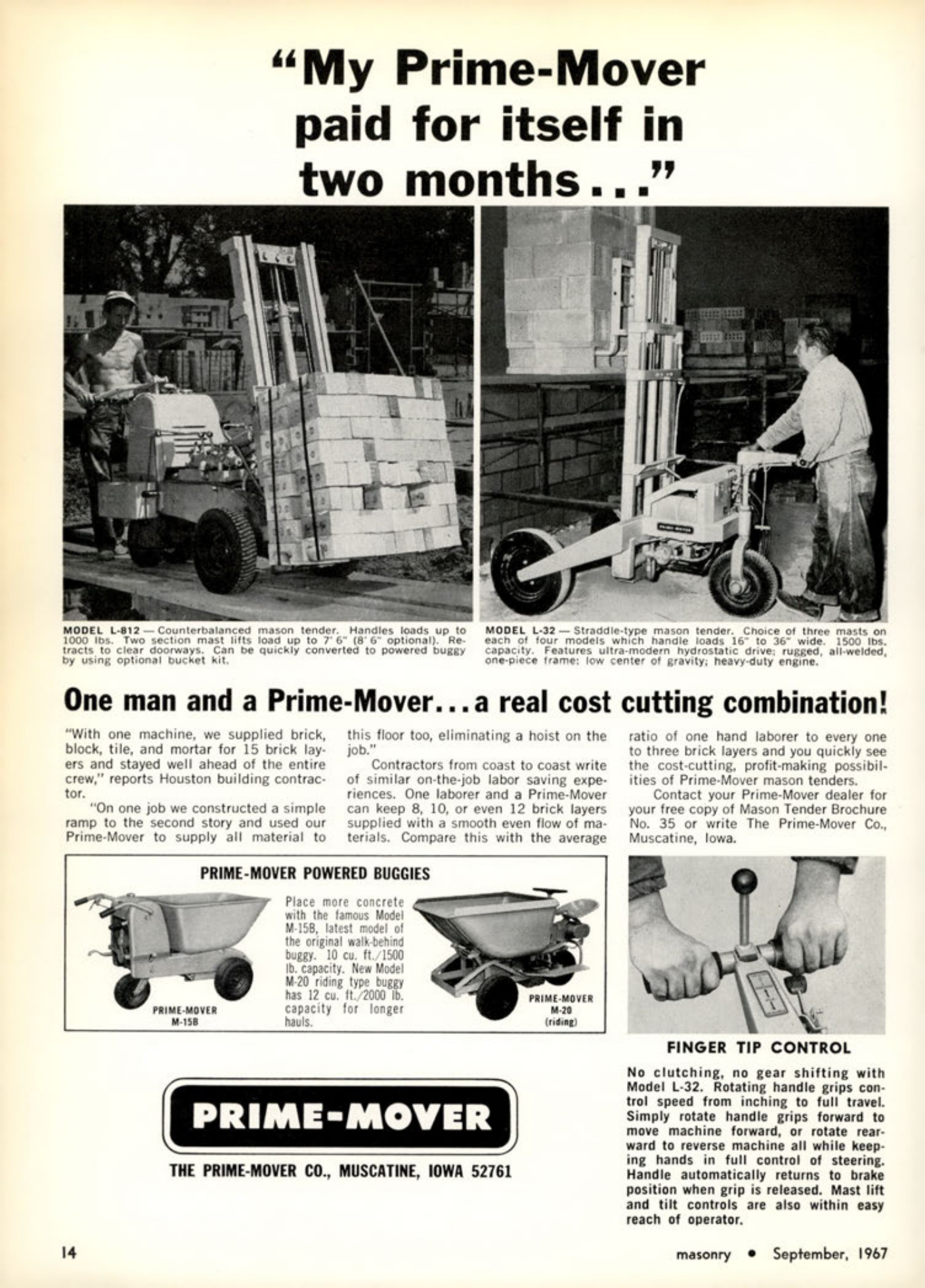 Masonry Magazine September 1967 Page. 14