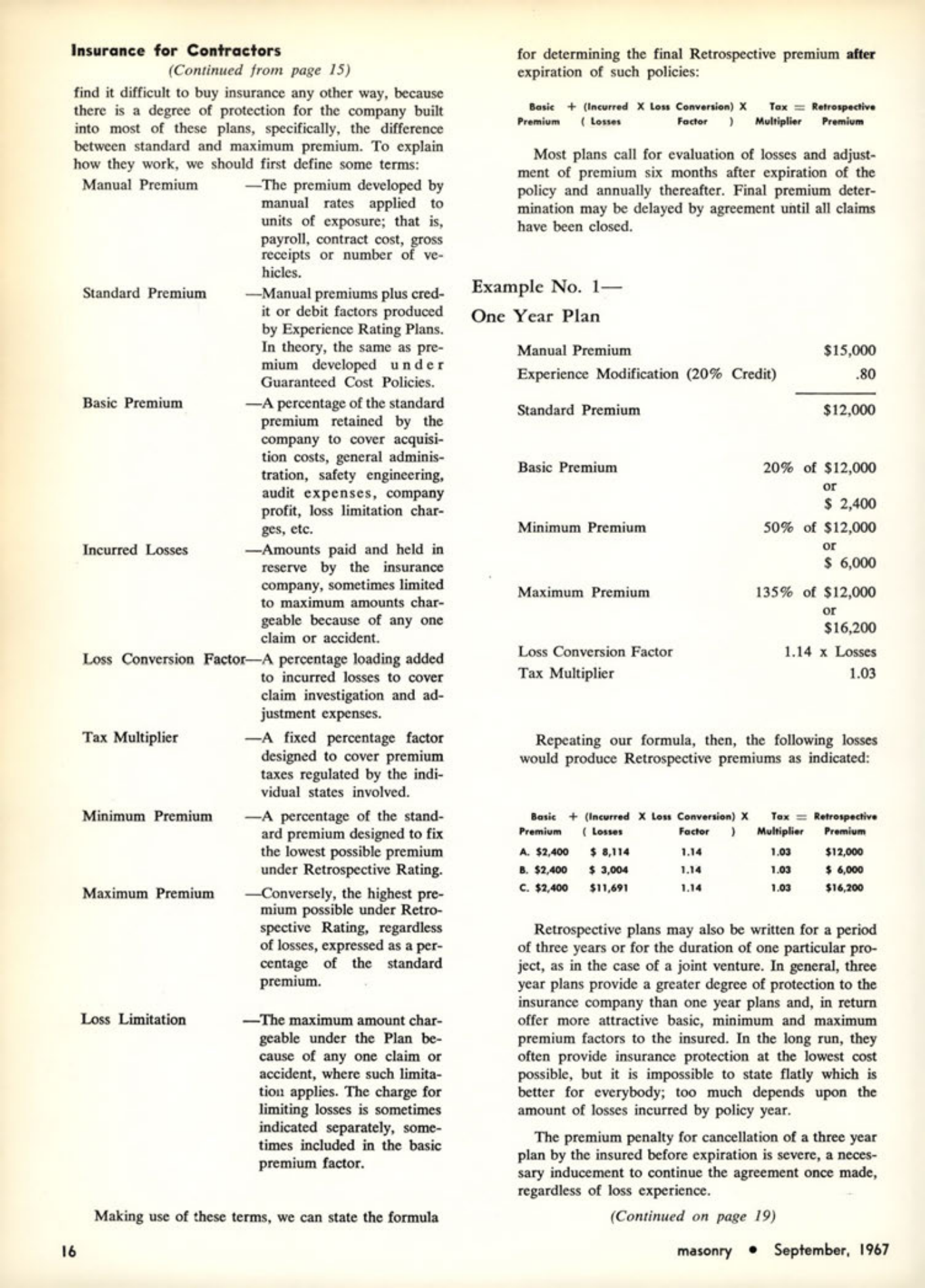 Masonry Magazine September 1967 Page. 16