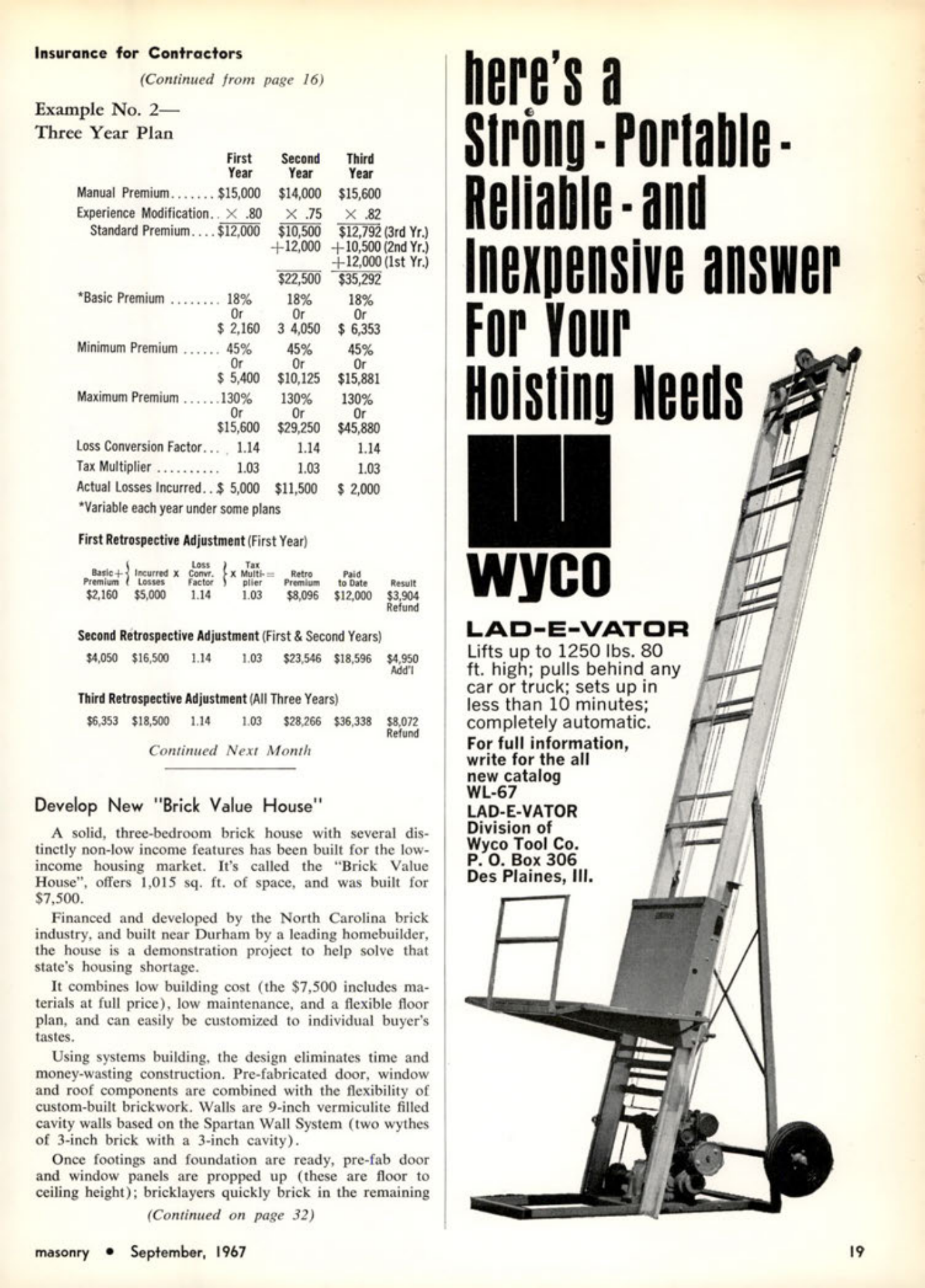 Masonry Magazine September 1967 Page. 21