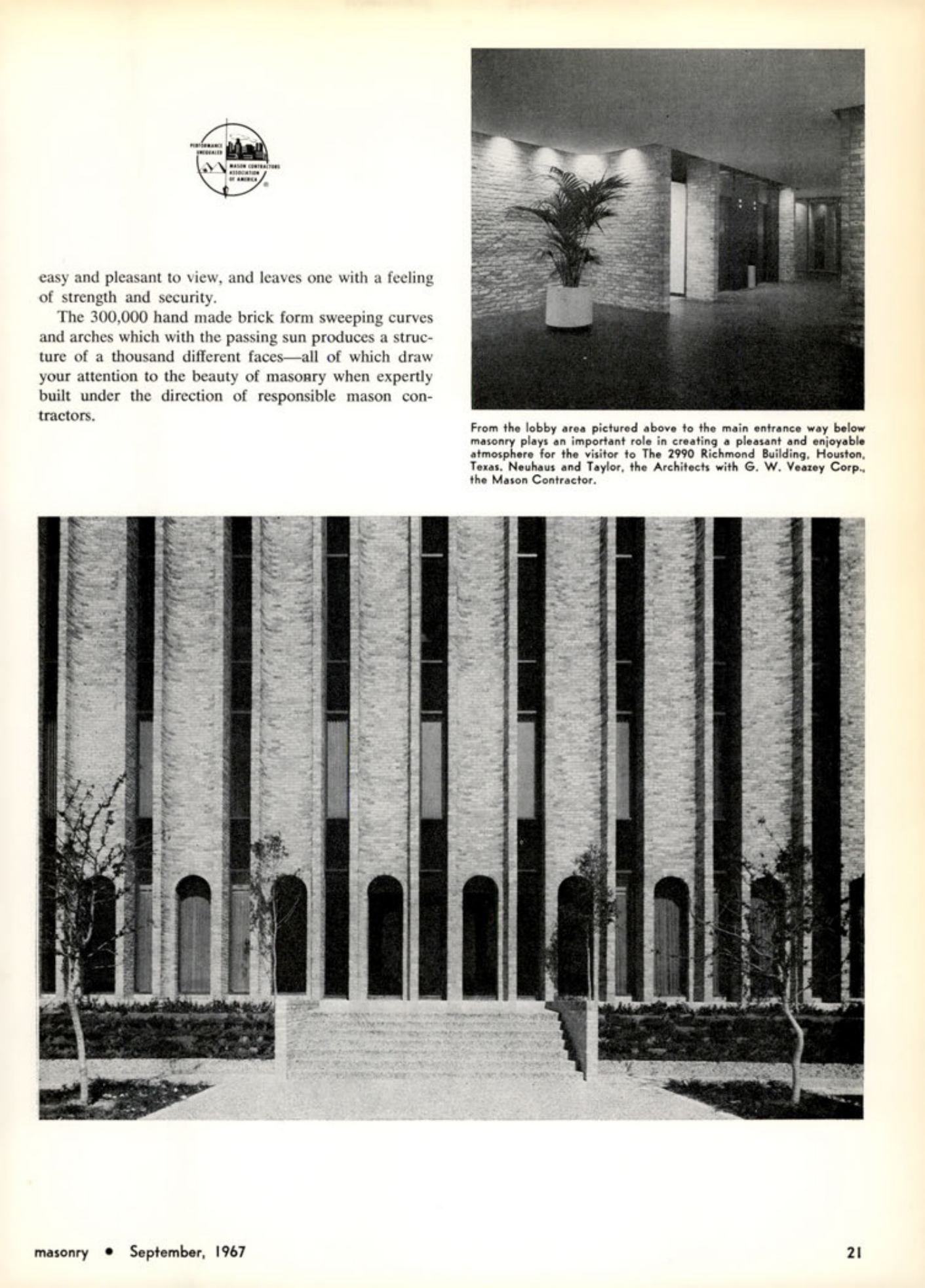 Masonry Magazine September 1967 Page. 23