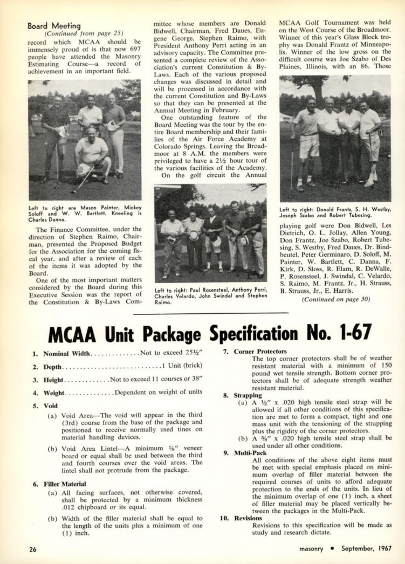 Masonry Magazine September 1967 Page. 28