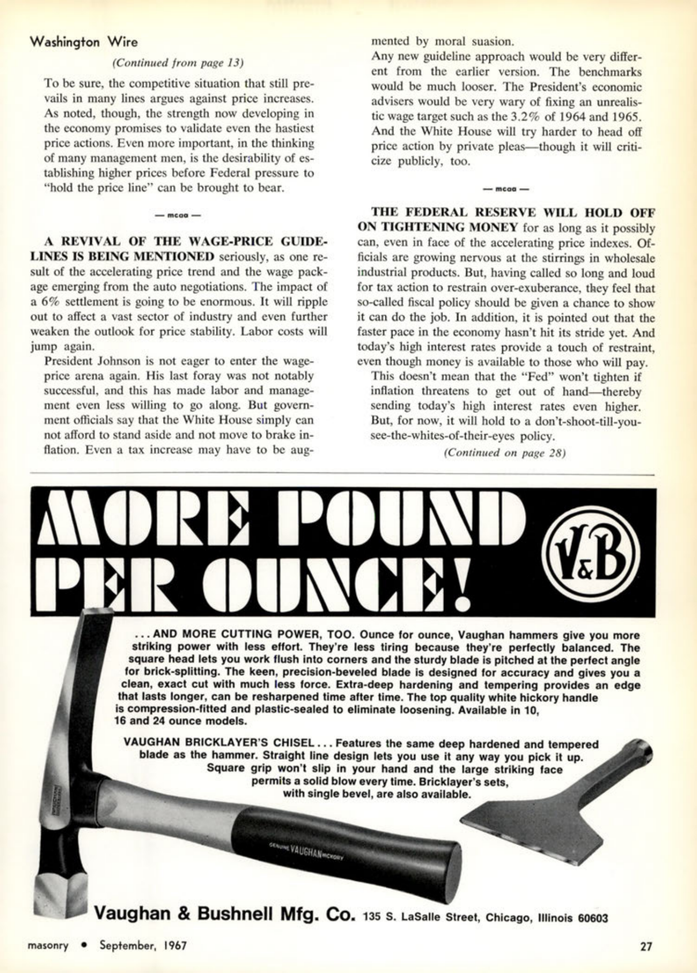 Masonry Magazine September 1967 Page. 29