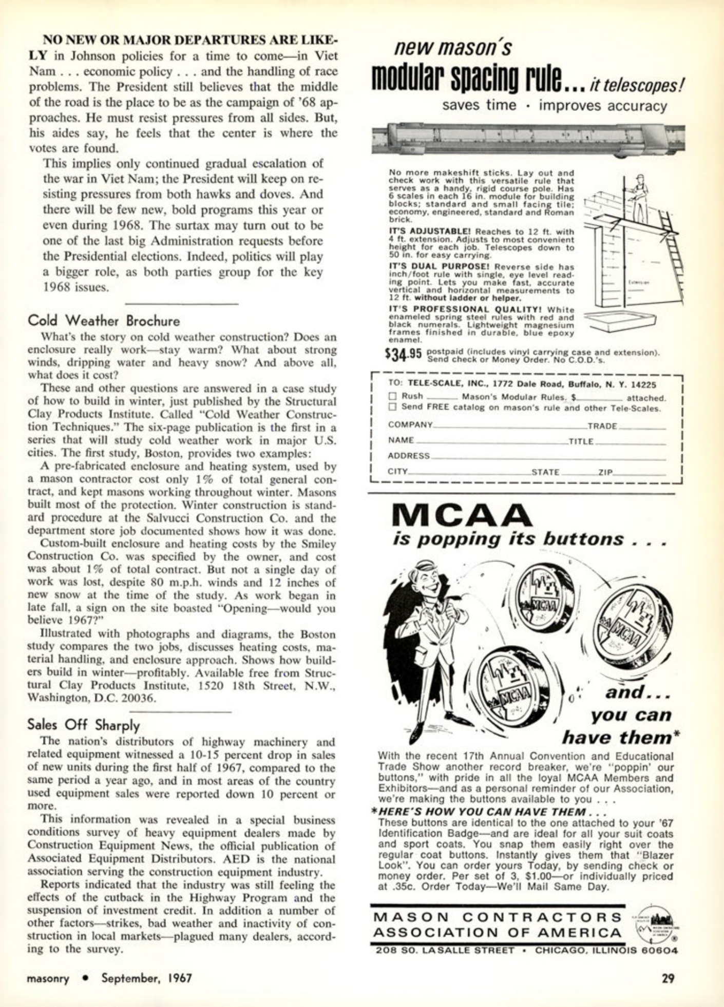 Masonry Magazine September 1967 Page. 31