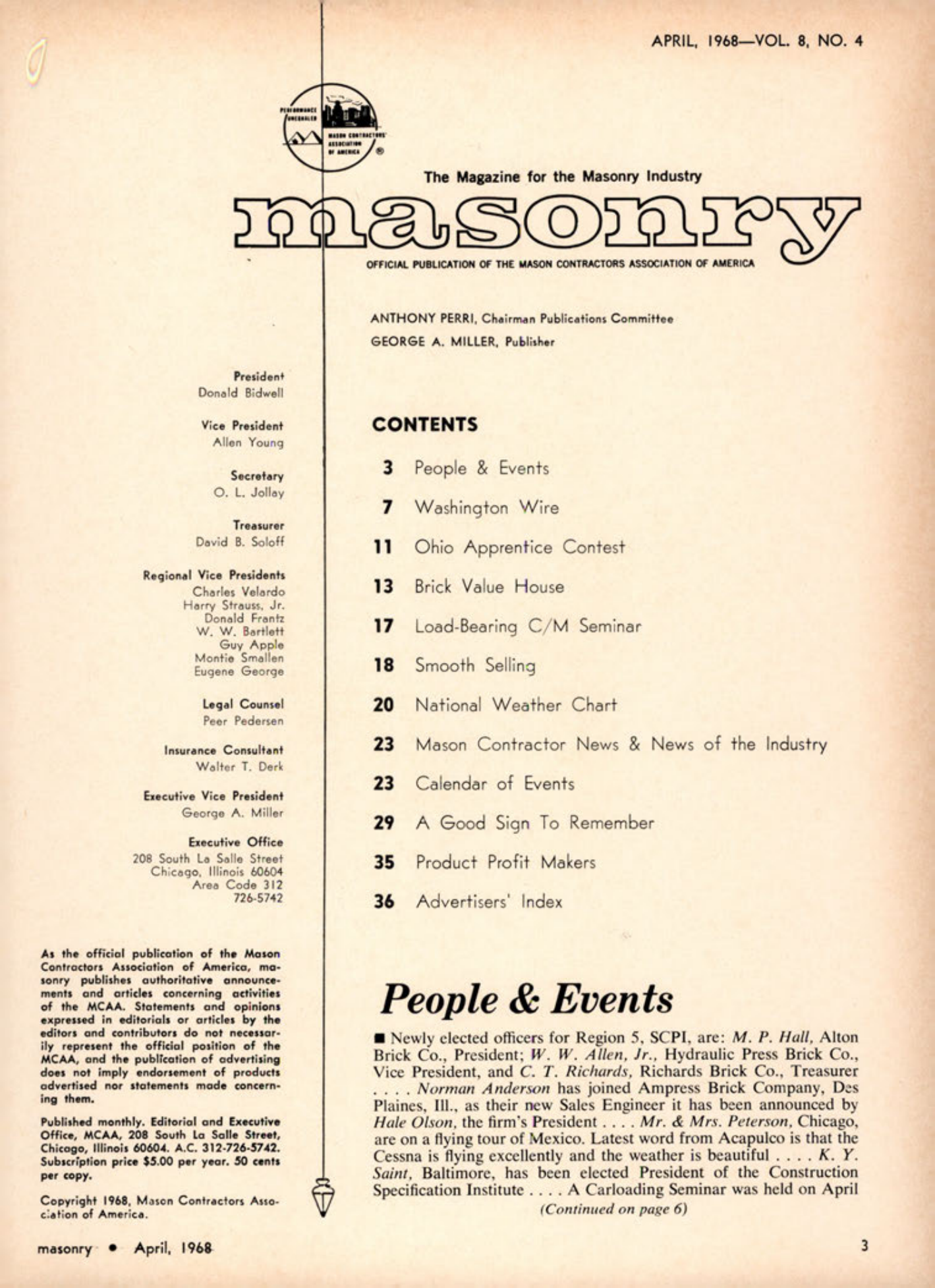 Masonry Magazine April 1968 Page. 3