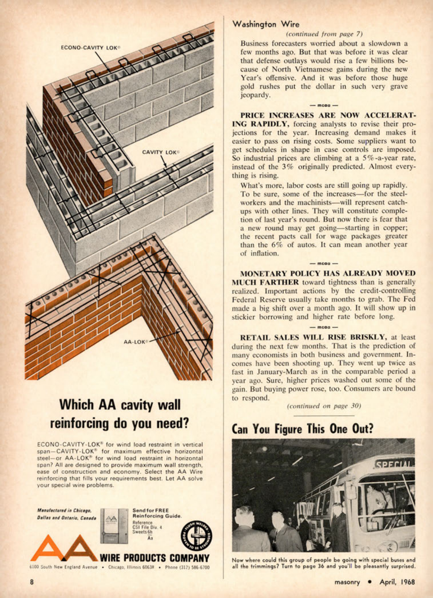 Masonry Magazine April 1968 Page. 8